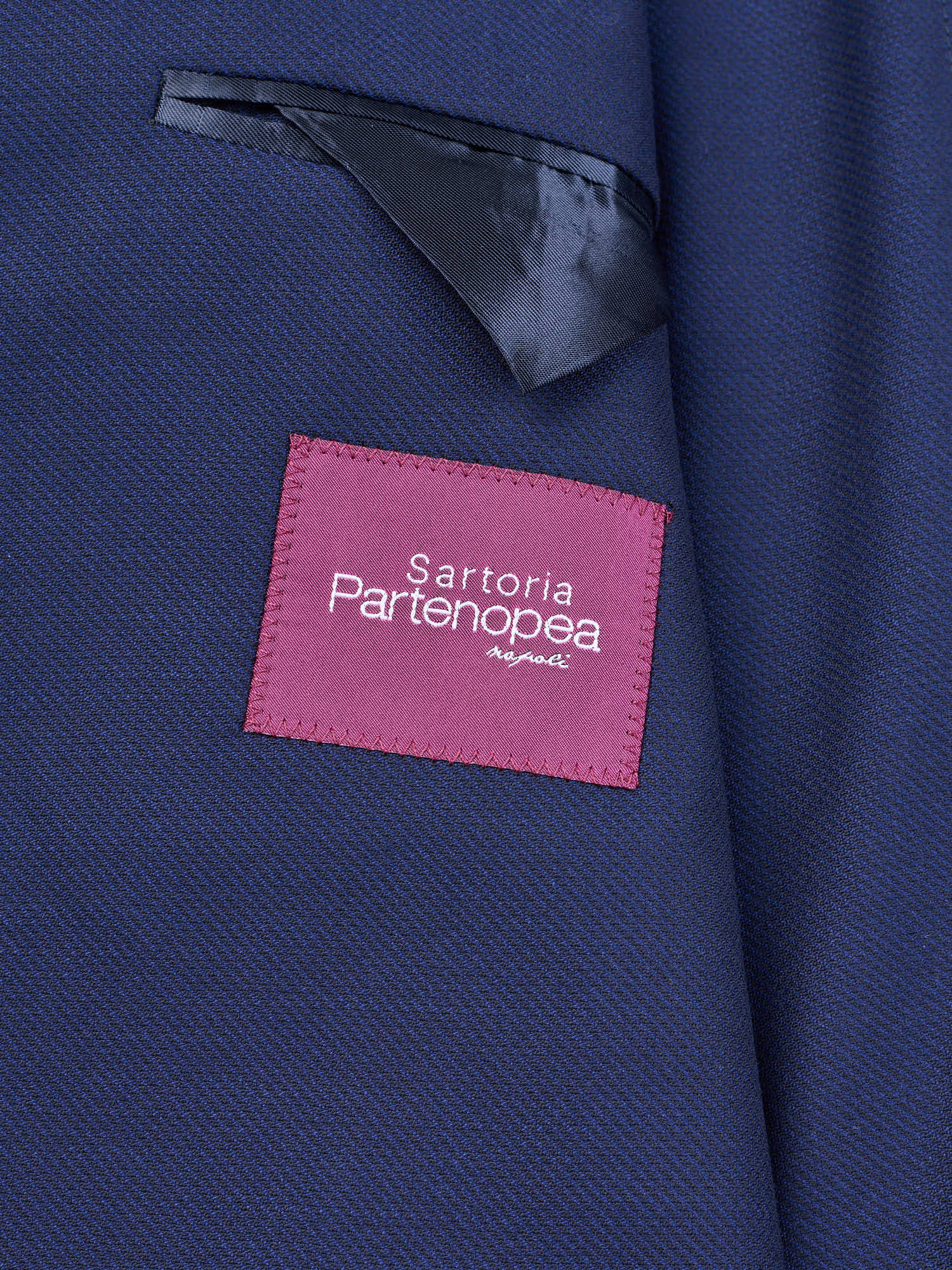 SARTORIA PARTENOPEA Blue "Napoli" Wool Super 120'S Unlined Jacket NEW