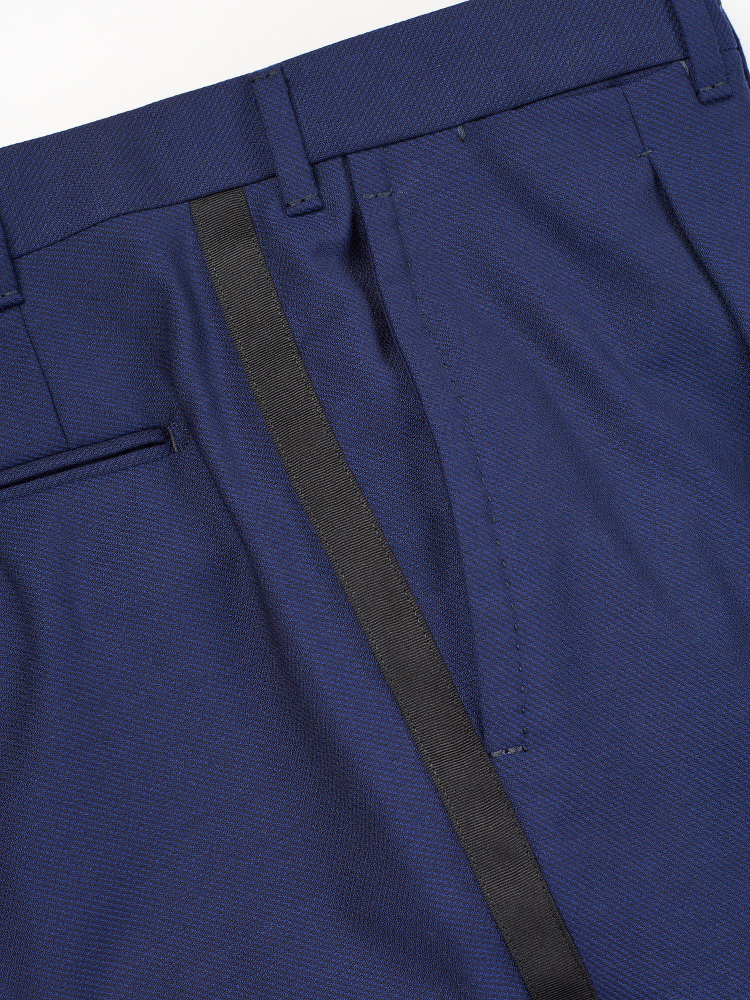 SARTORIA PARTENOPEA “York” Blue Super 120’s Wool Unlined Tuxedo Suit