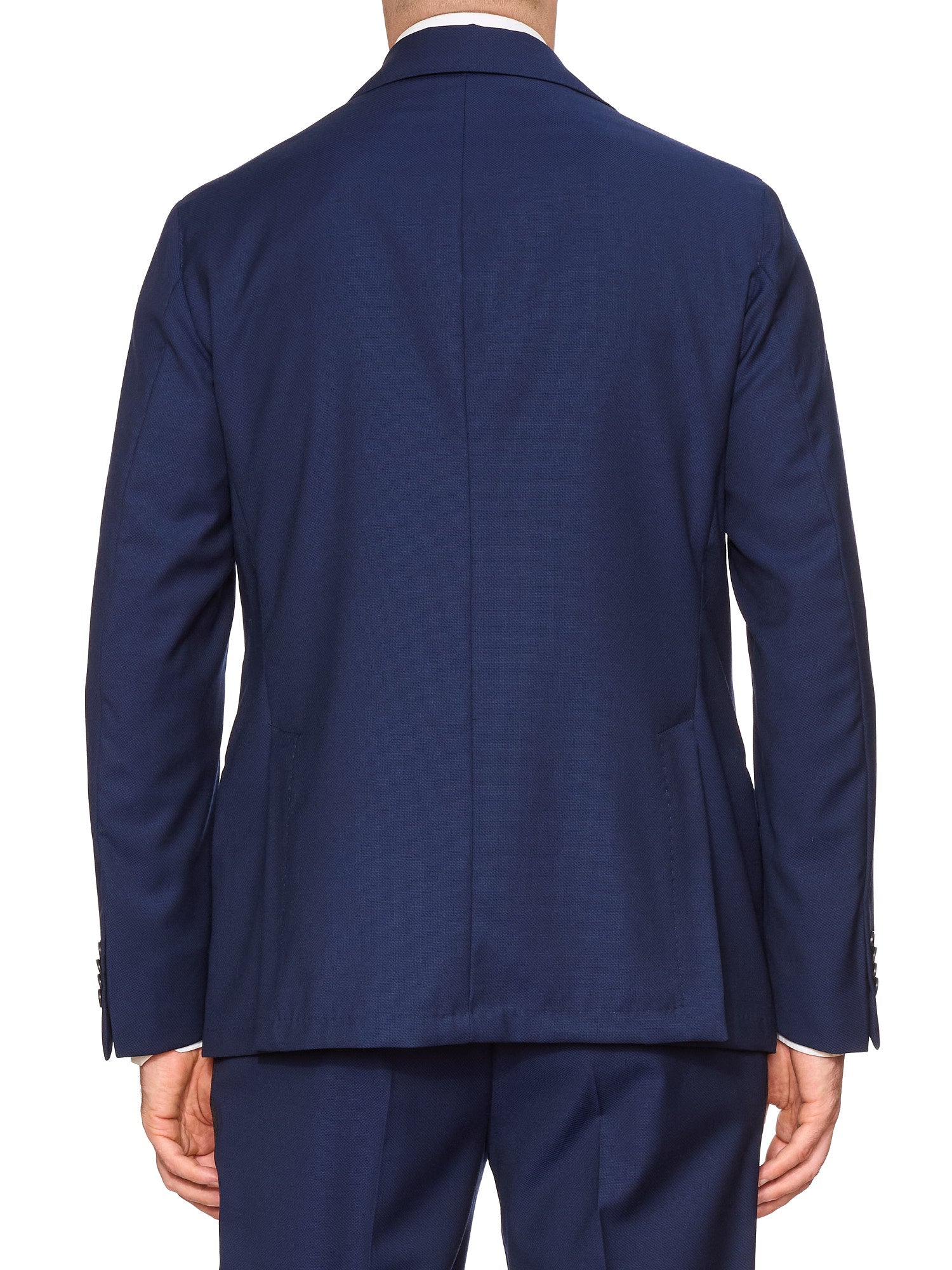 SARTORIA PARTENOPEA “York” Blue Super 120’s Wool Unlined Tuxedo Suit