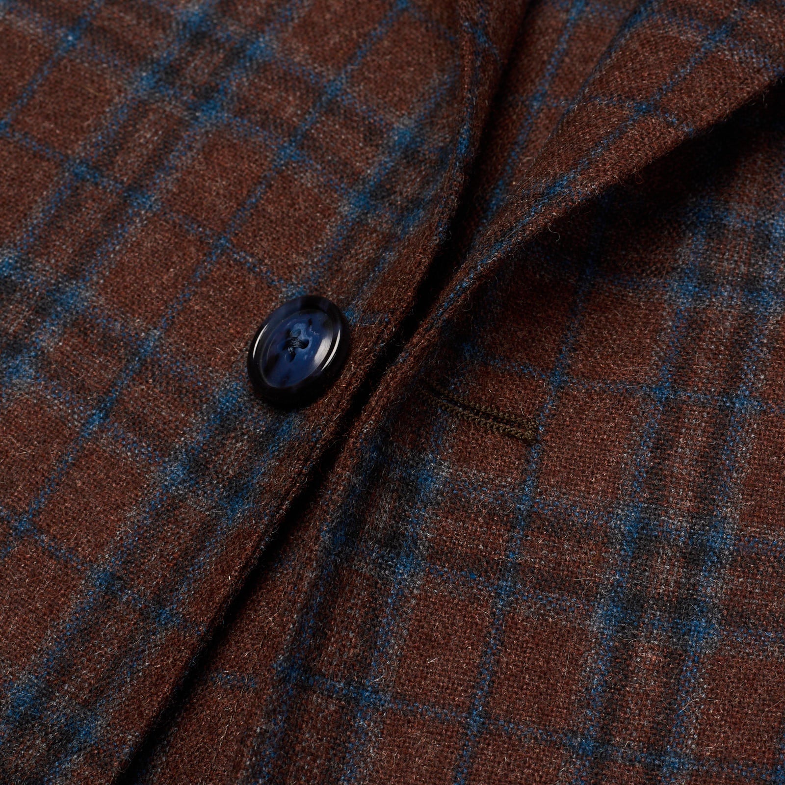 SARTORIA PARTENOPEA Brown Plaid Wool-Cashmere Jacket Blazer EU 50 NEW US 40 Current Model