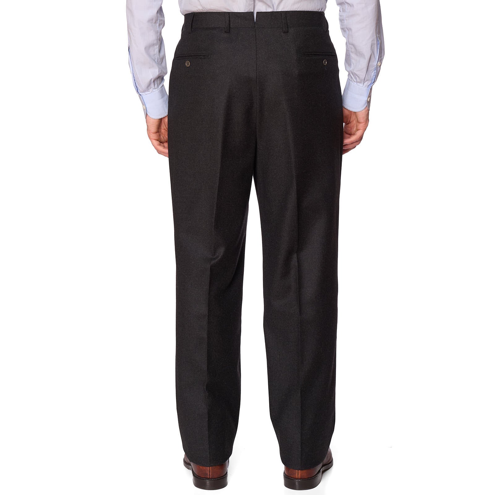 SARTORIA PARTENOPEA Charcoal Gray Wool Handmade Suit EU 56 NEW US 44 46