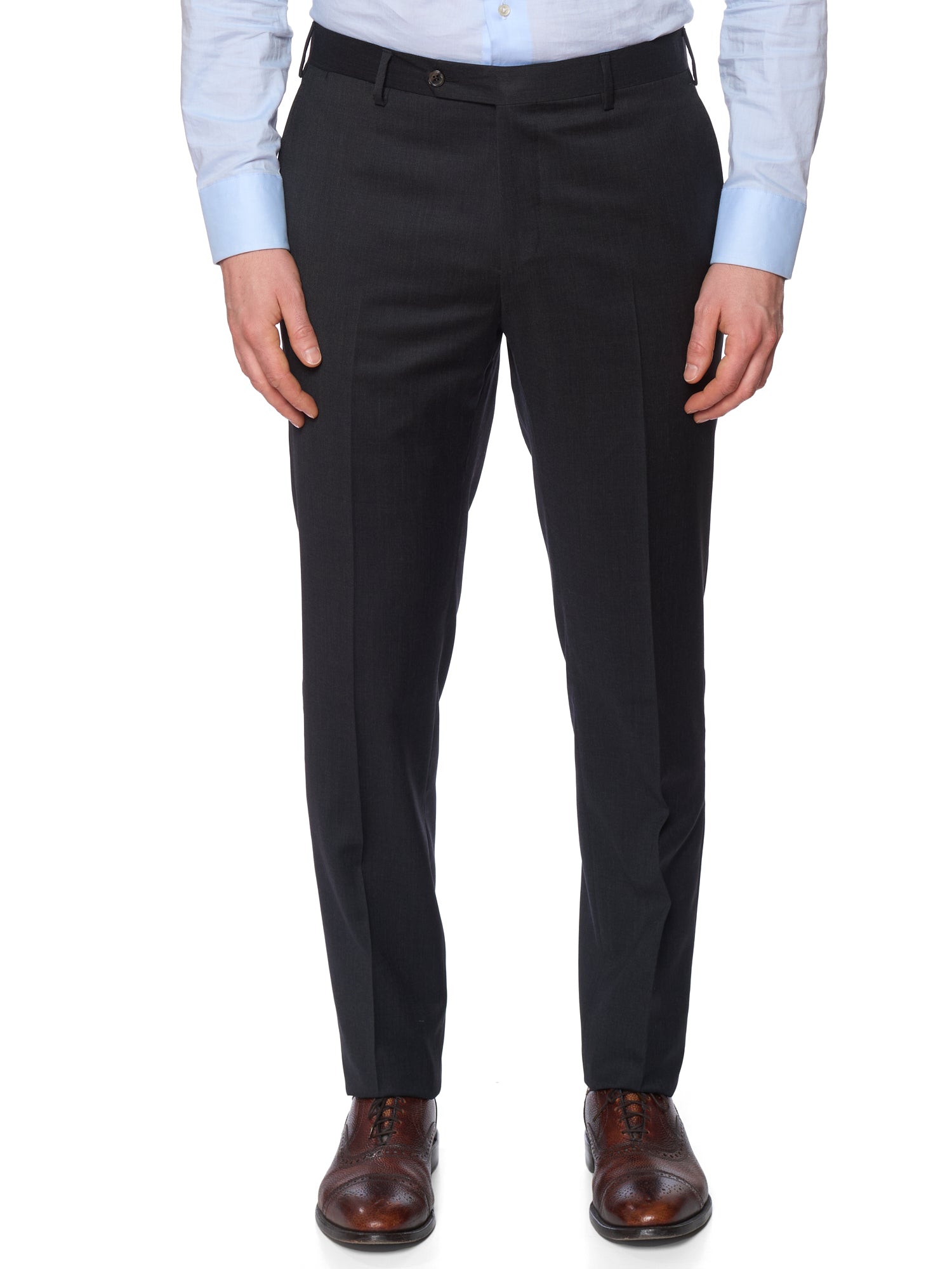 SARTORIA PARTENOPEA Charcoal Gray Wool Super 120'S Unlined Suit NEW 2025 Exclusive