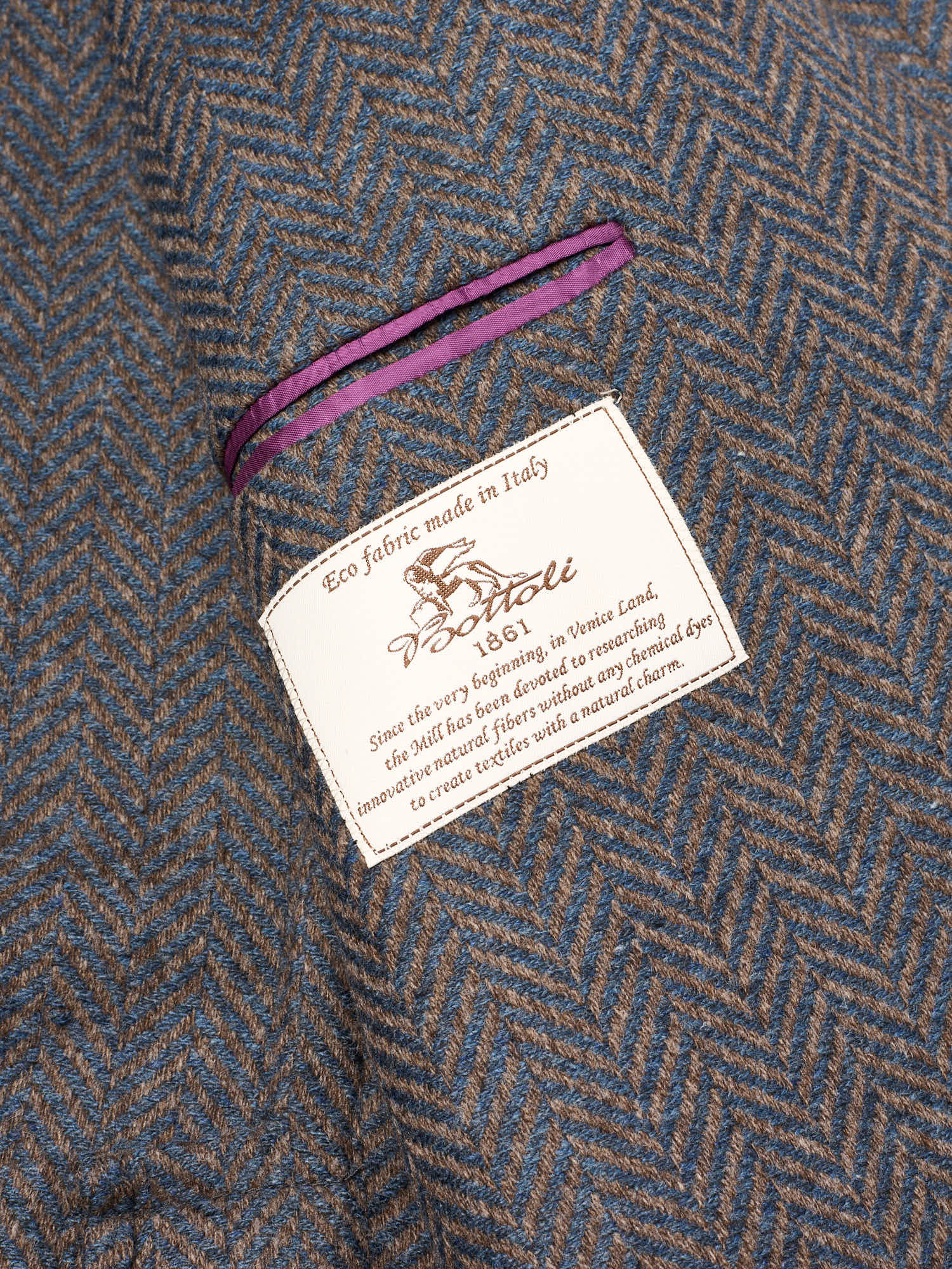 SARTORIA PARTENOPEA "Napoli2" Bottoli Wool-Cashmere Unlined Jacket