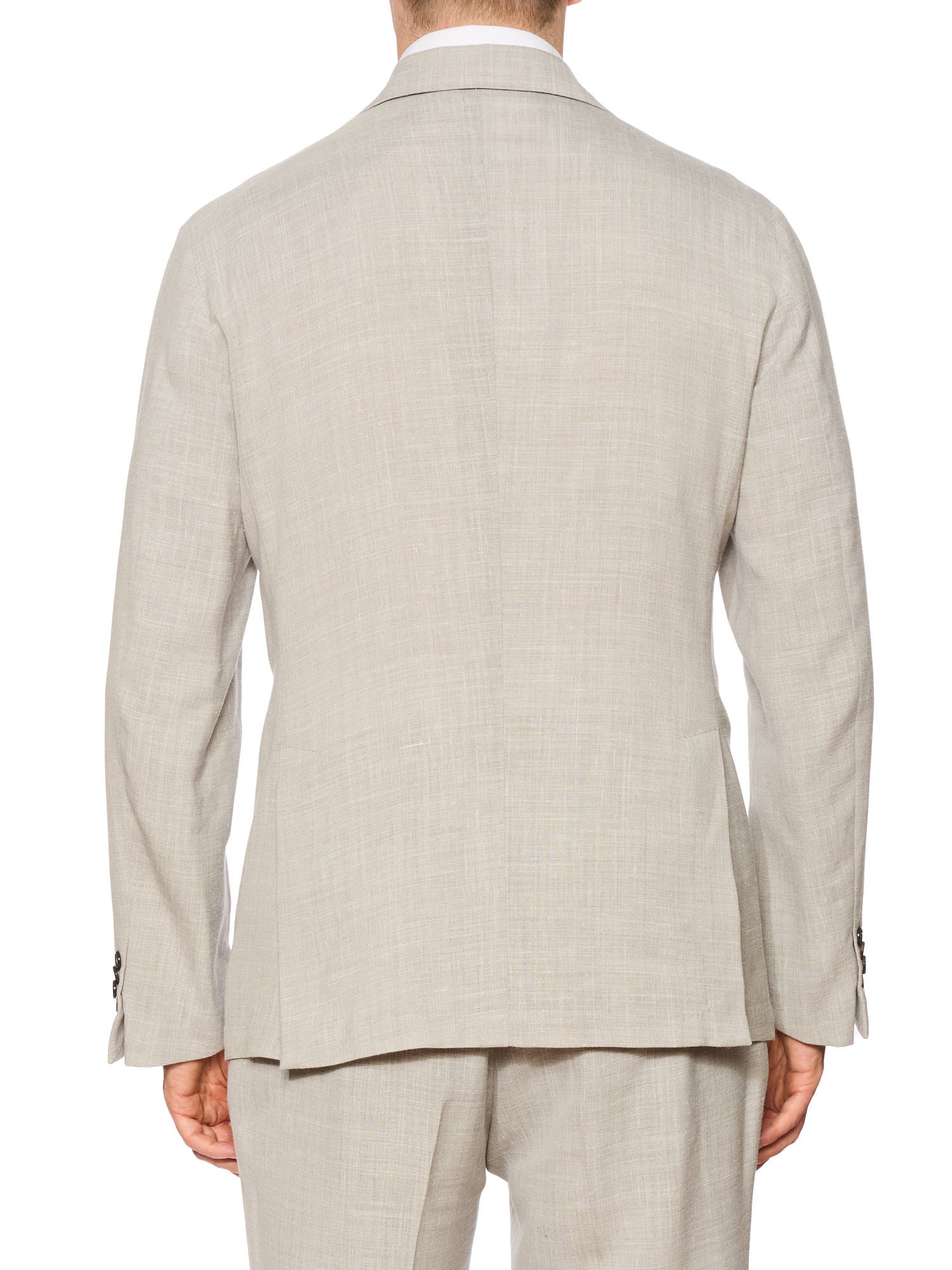 SARTORIA PARTENOPEA Gray Linen Unlined Suit EU 52 NEW US 42 Current Model