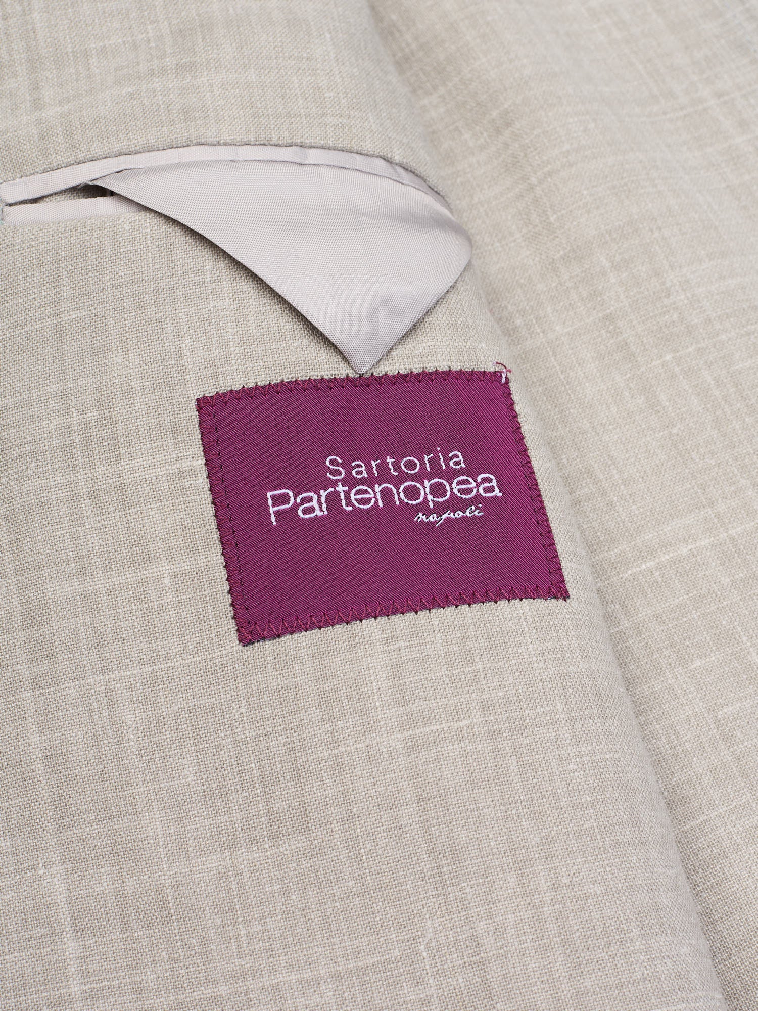 SARTORIA PARTENOPEA Gray Linen Unlined Suit EU 52 NEW US 42 Current Model