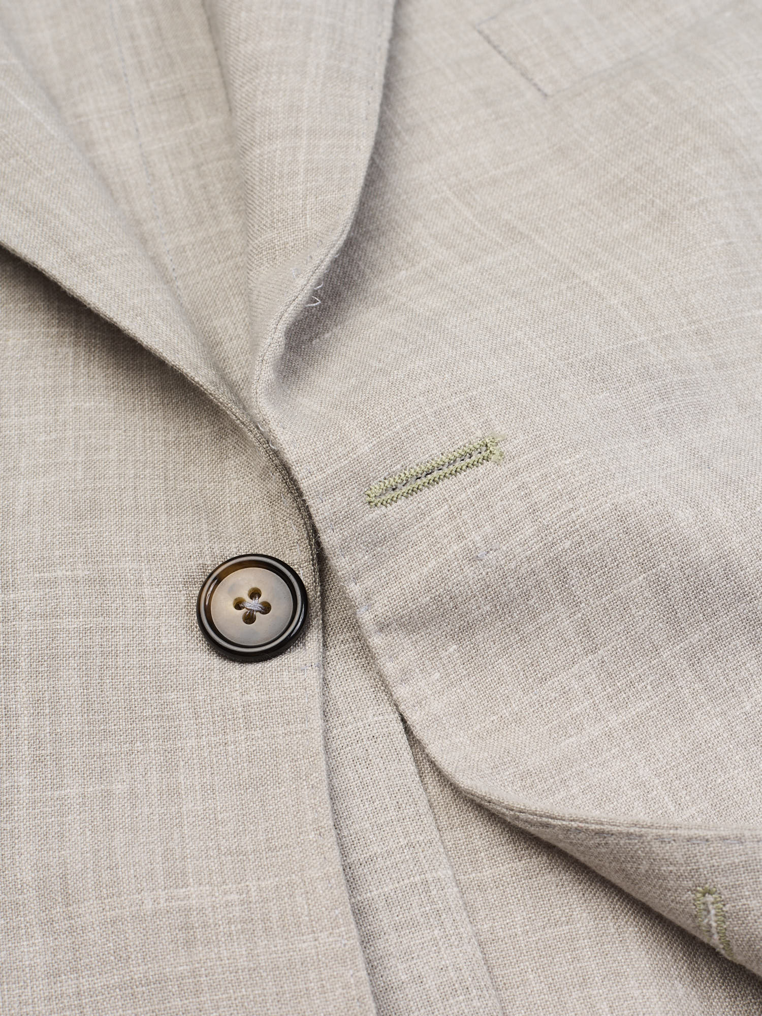 SARTORIA PARTENOPEA Gray Linen Unlined Suit EU 52 NEW US 42 Current Model