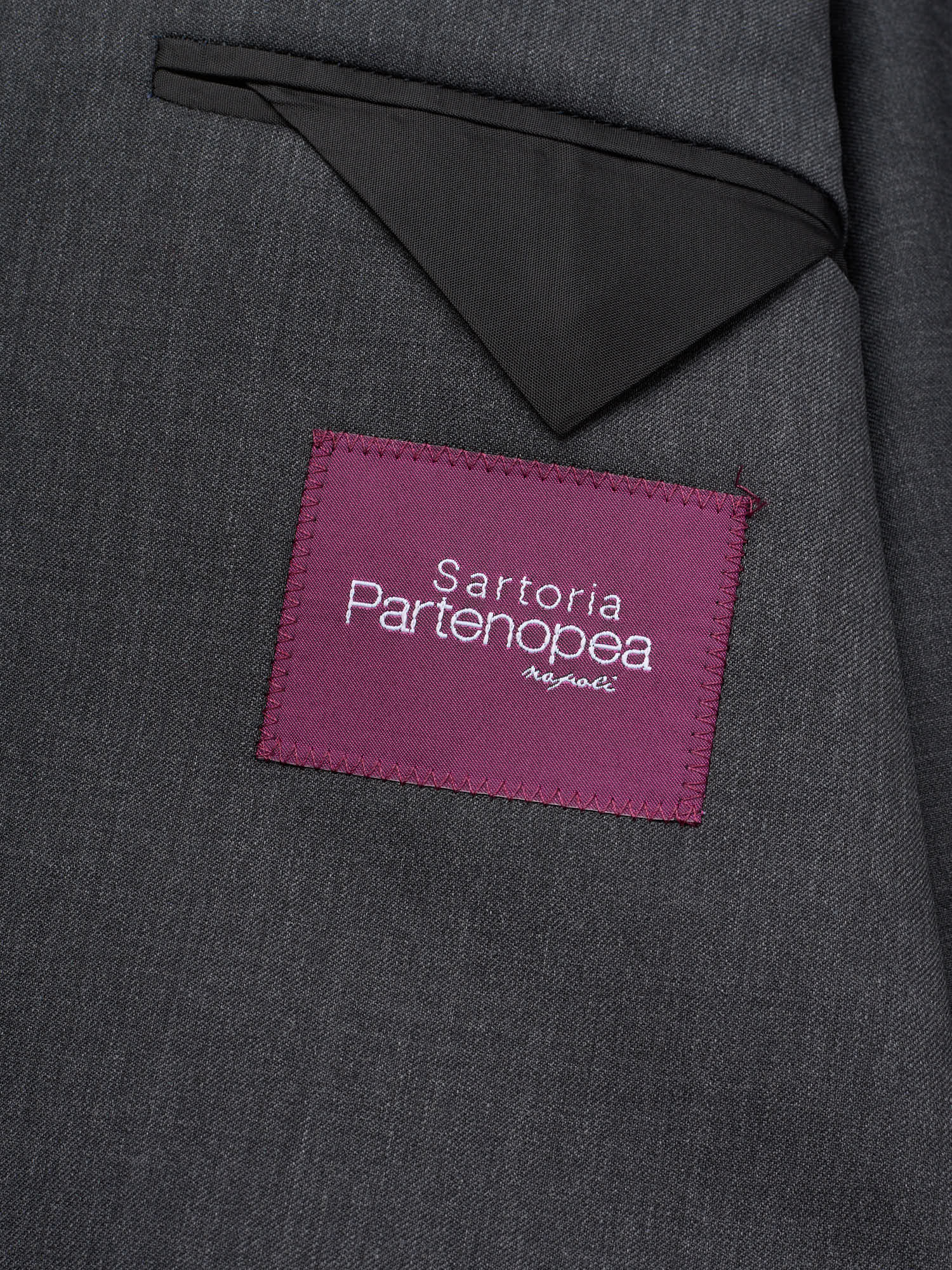SARTORIA PARTENOPEA Gray Wool Super 120'S Unlined Suit NEW 2025 Exclusive