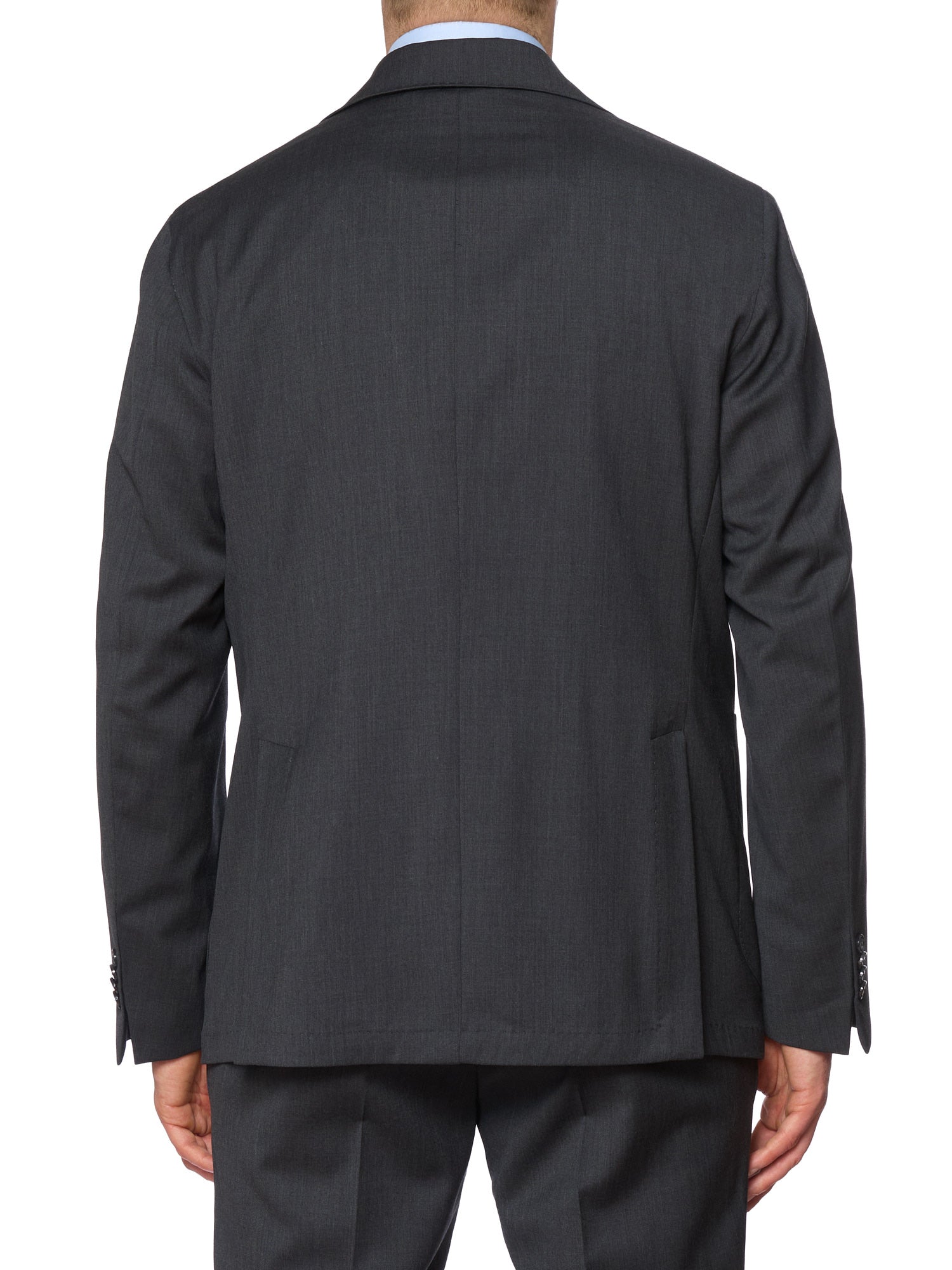 SARTORIA PARTENOPEA Gray Wool Super 120'S Unlined Suit NEW 2025 Exclusive