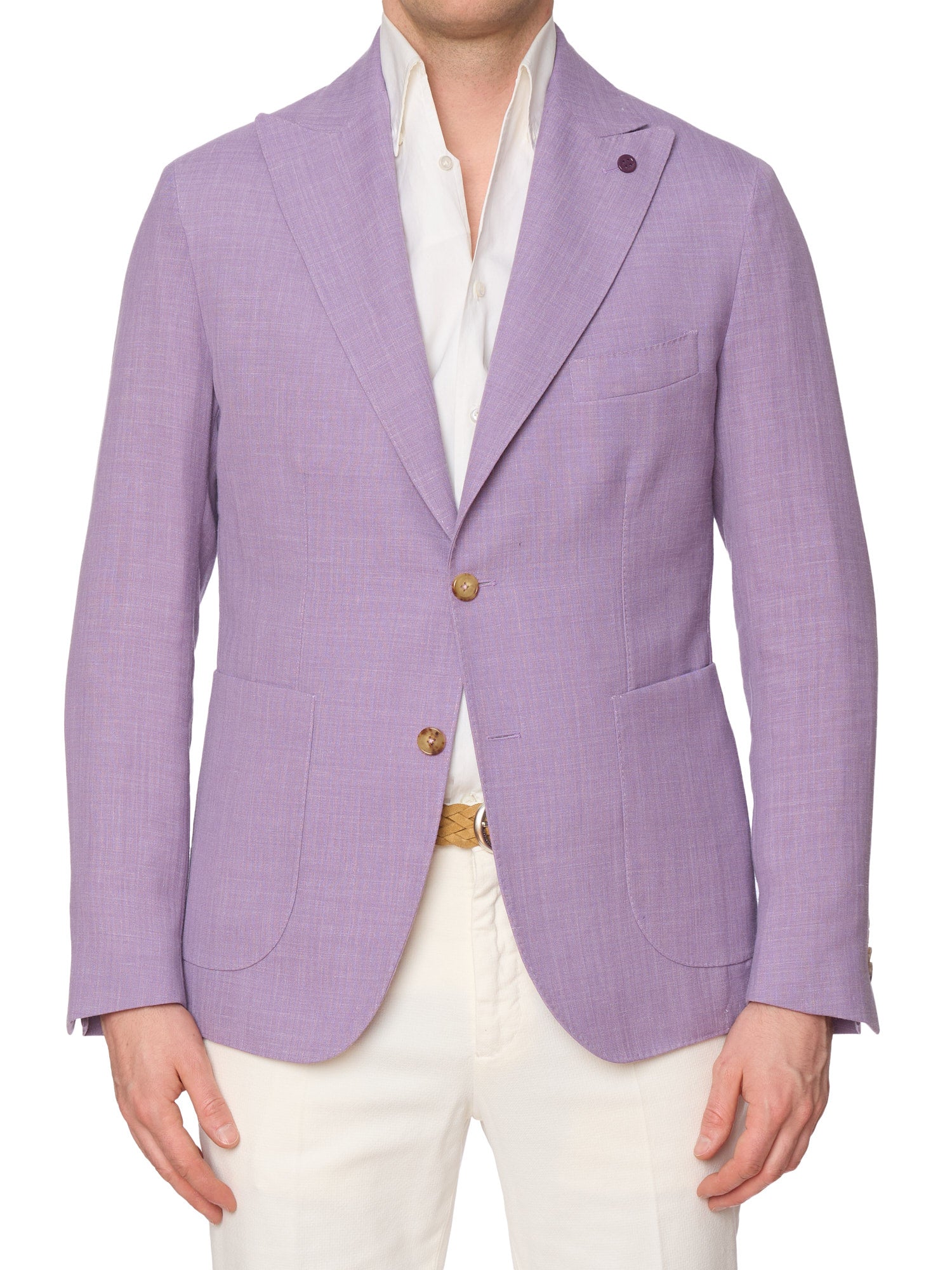 SARTORIA PARTENOPEA Lavender Peak Lapel Jacket EU 50 New US 40 Current Model
