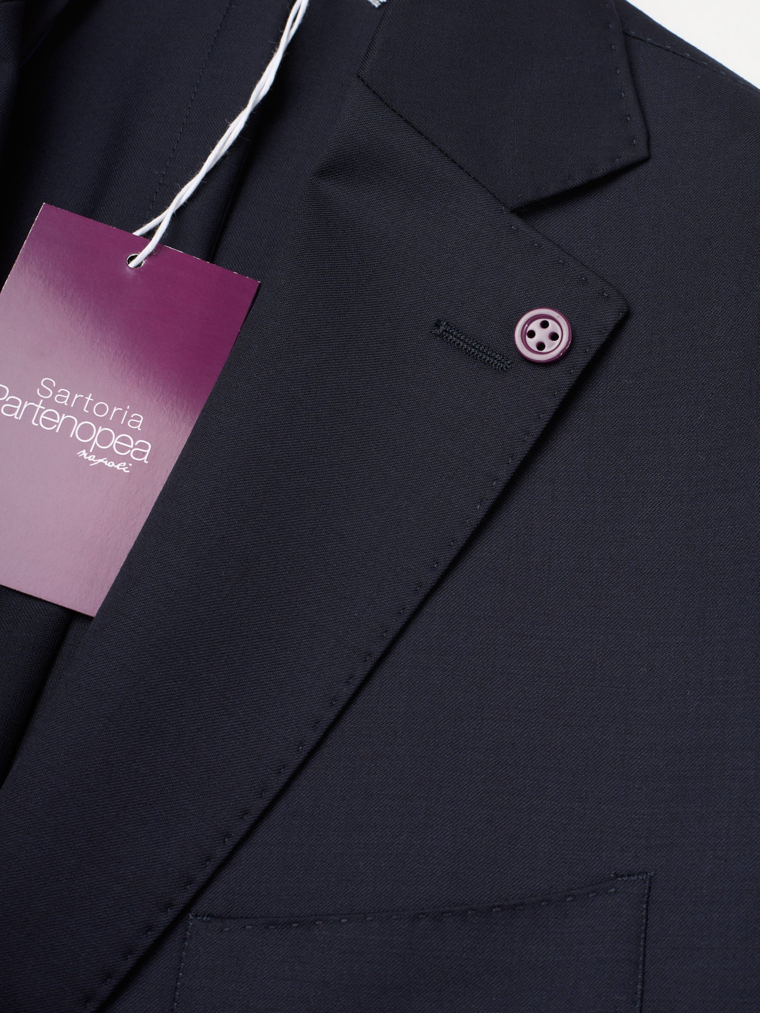 SARTORIA PARTENOPEA Midnight Blue Wool Super 120'S Unlined Suit NEW 2025 Exclusive