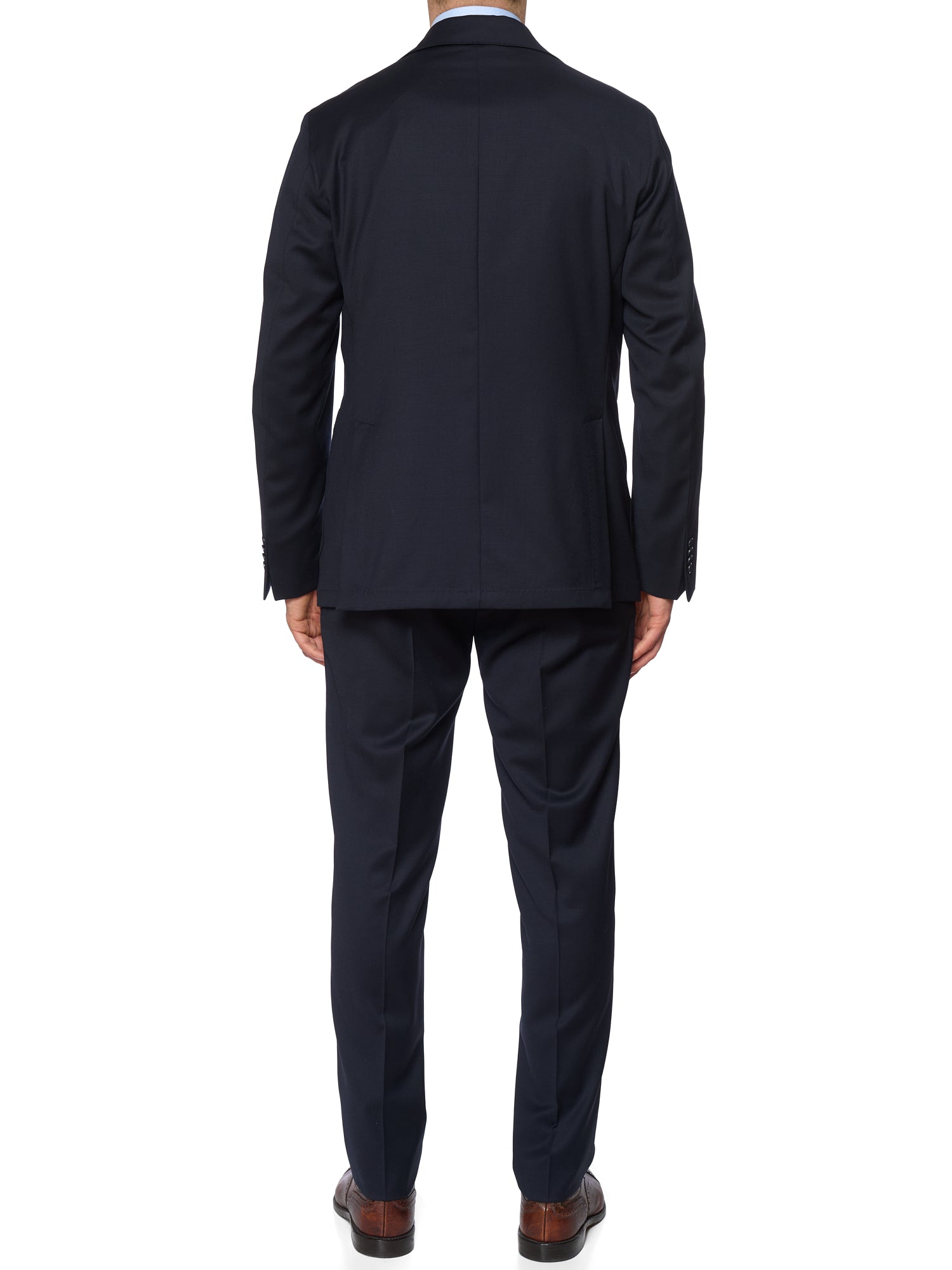 SARTORIA PARTENOPEA Midnight Blue Wool Super 120'S Unlined Suit NEW 2025 Exclusive