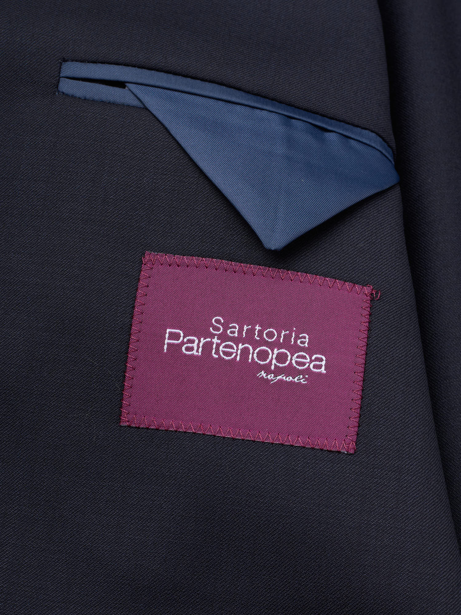 SARTORIA PARTENOPEA Midnight Blue Wool Super 120'S Unlined Suit NEW 2025 Exclusive