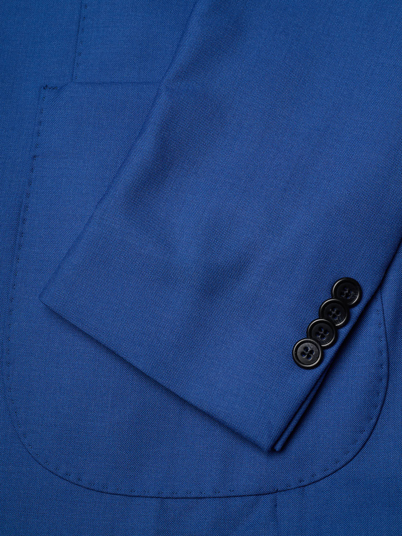 SARTORIA PARTENOPEA "Napoli2" Blue Wool Unlined Jacket