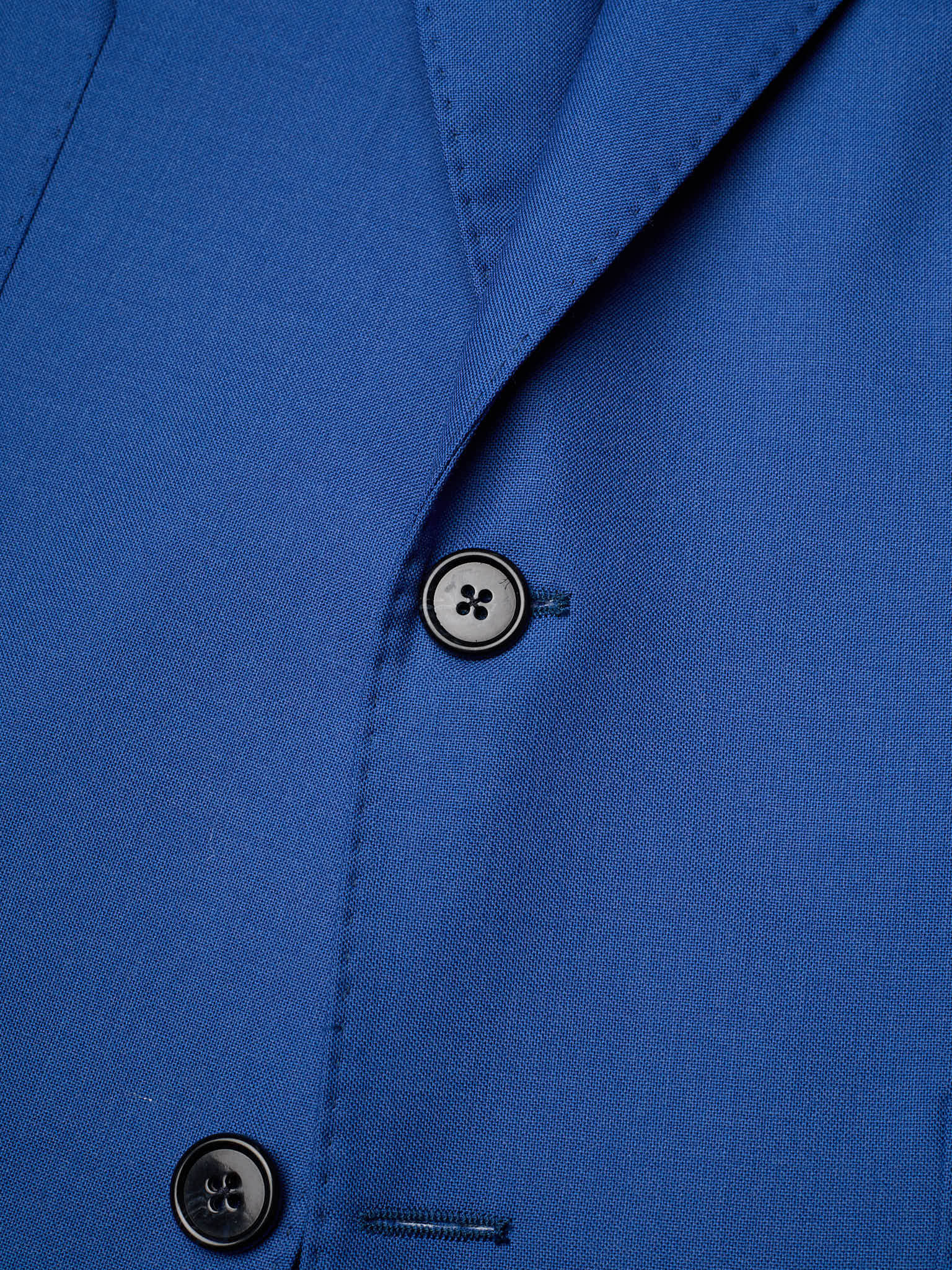 SARTORIA PARTENOPEA "Napoli2" Blue Wool Unlined Jacket
