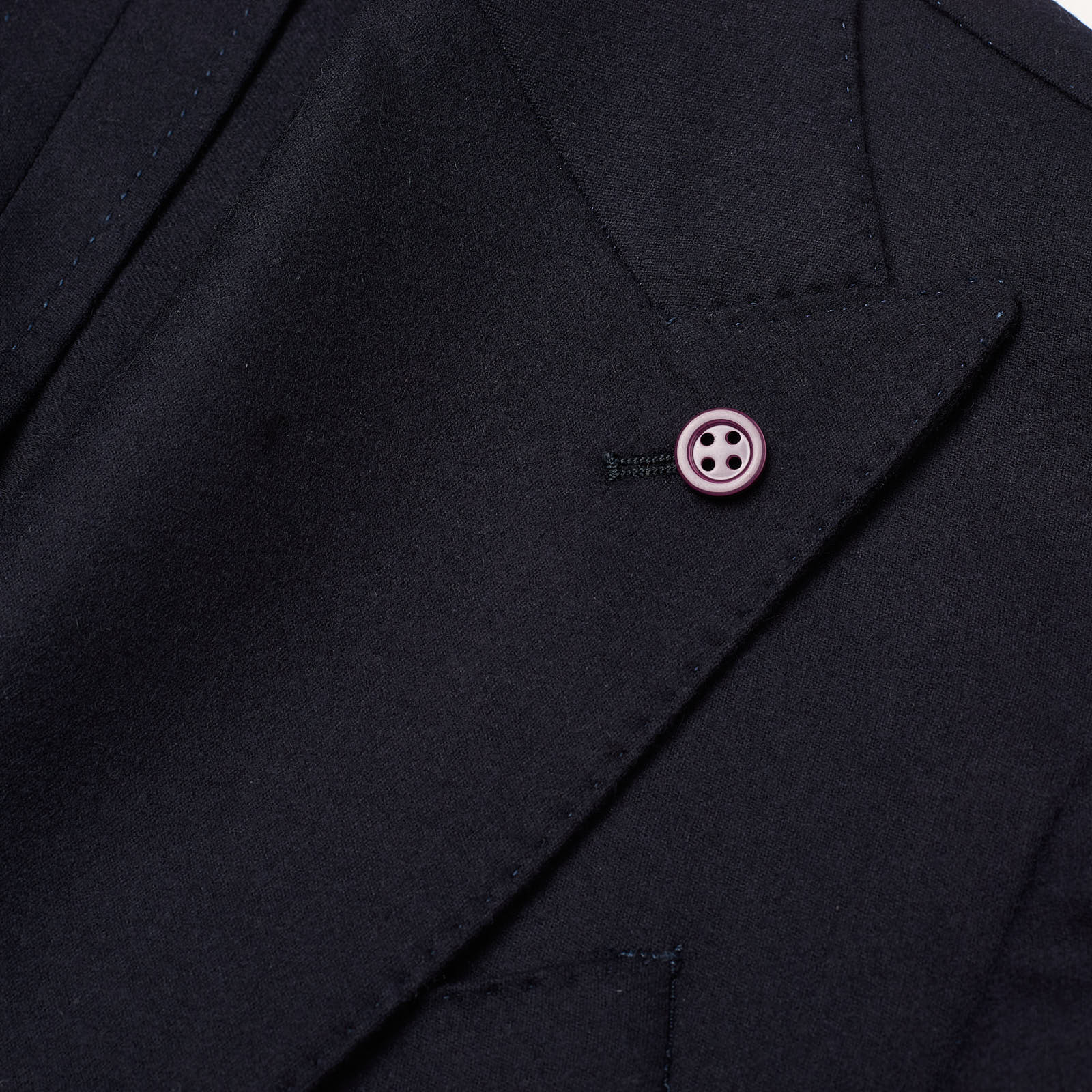 SARTORIA PARTENOPEA Navy Blue Wool-Cashmere DB Jacket Blazer EU 50 NEW US 40