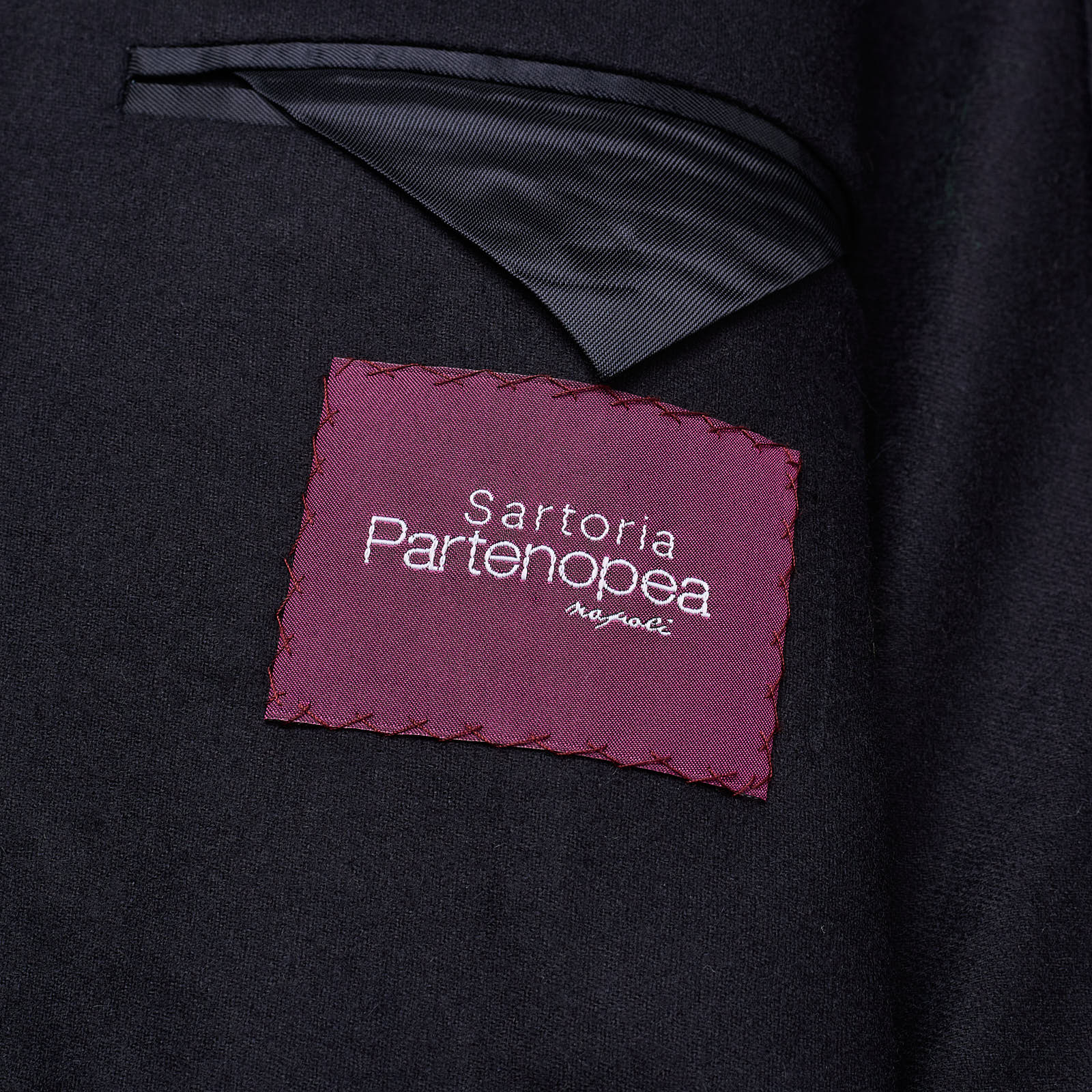 SARTORIA PARTENOPEA Navy Blue Wool-Cashmere DB Jacket Blazer EU 50 NEW US 40