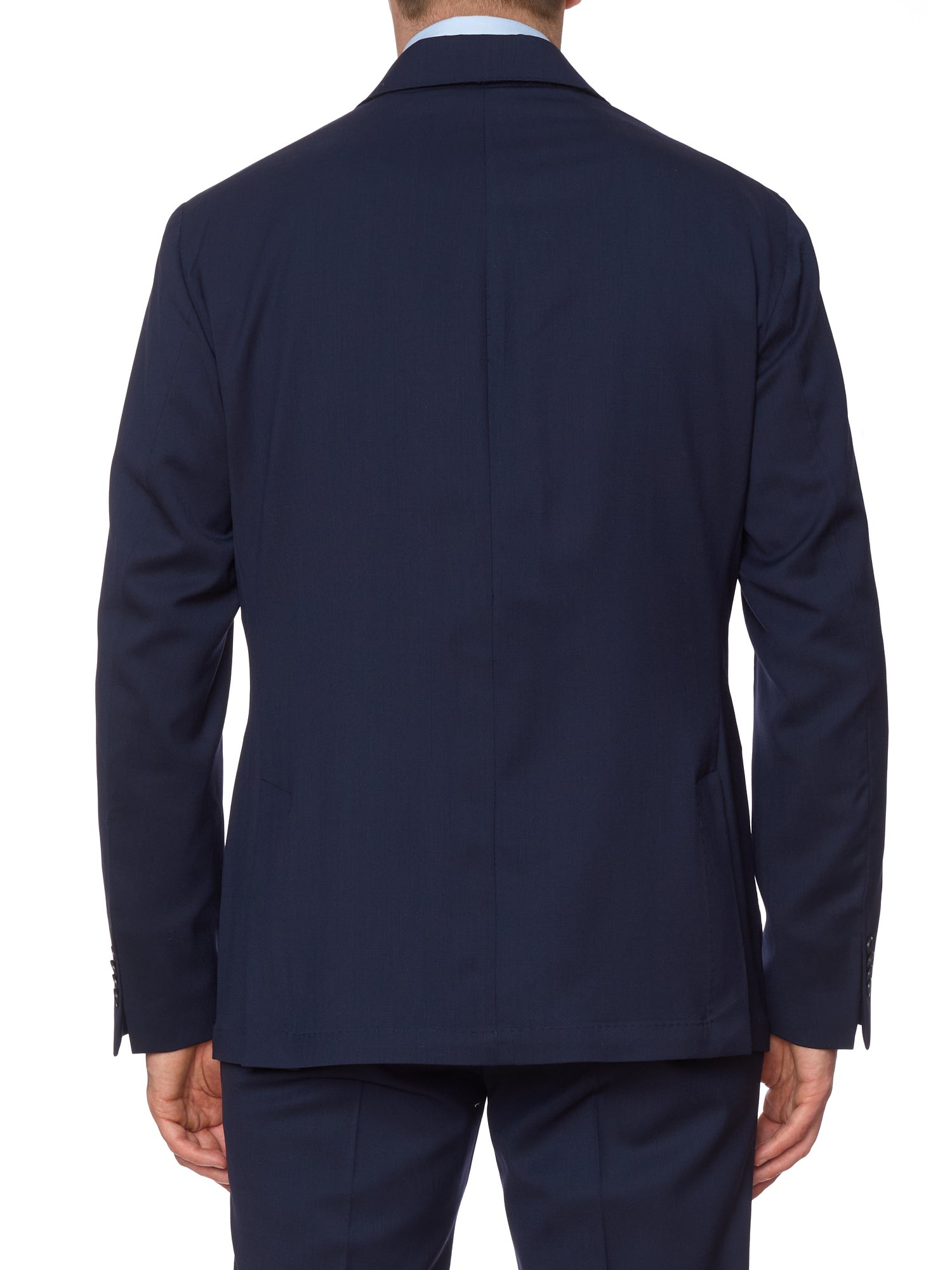 SARTORIA PARTENOPEA Blue Wool Super 120'S Unlined DB Suit NEW 2025 Exclusive