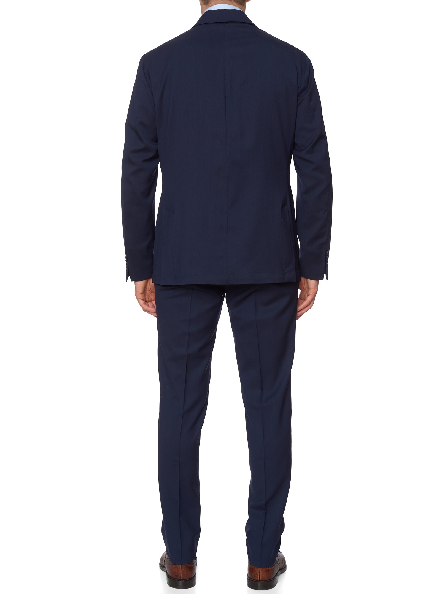 SARTORIA PARTENOPEA Blue Wool Super 120'S Unlined DB Suit NEW 2025 Exclusive