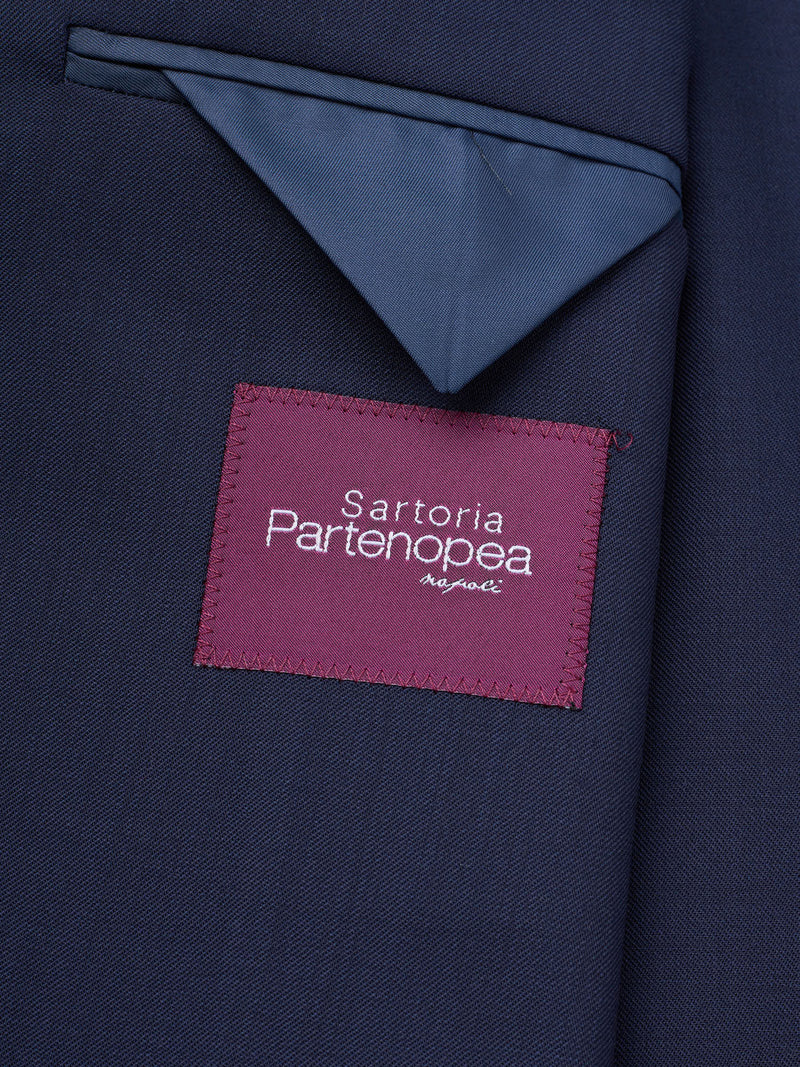 SARTORIA PARTENOPEA Blue Wool Super 120'S Unlined DB Suit NEW 2025 Exclusive