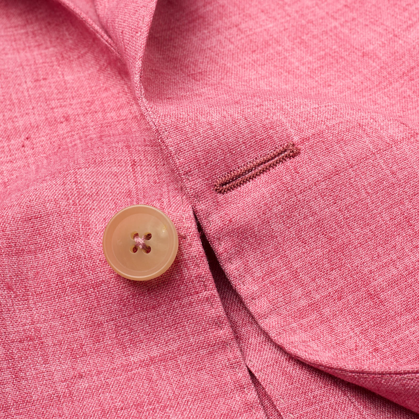 SARTORIA PARTENOPEA Pink Linen Unlined Jacket NEW Current Model