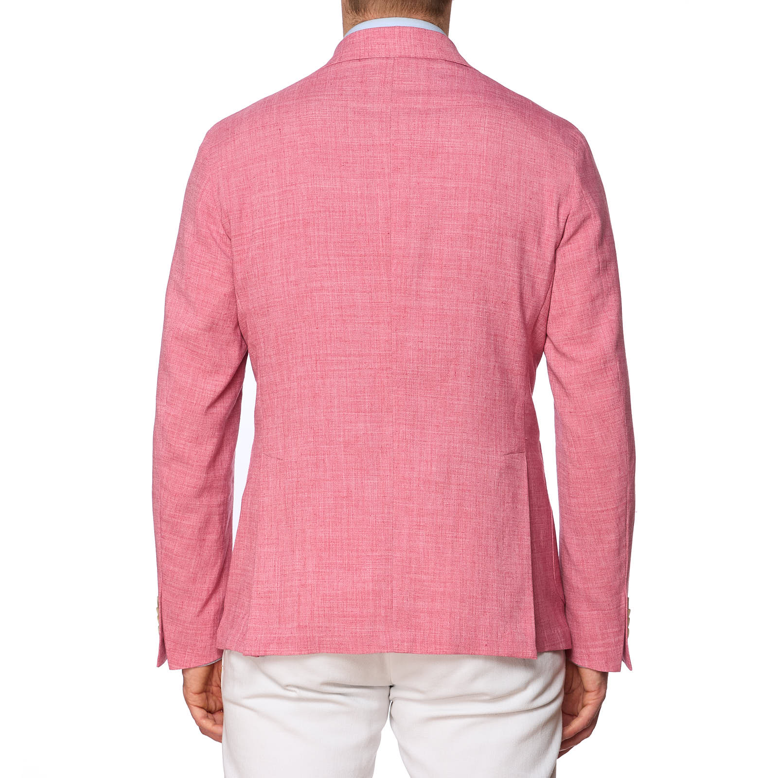 SARTORIA PARTENOPEA Pink Linen Unlined Jacket NEW Current Model