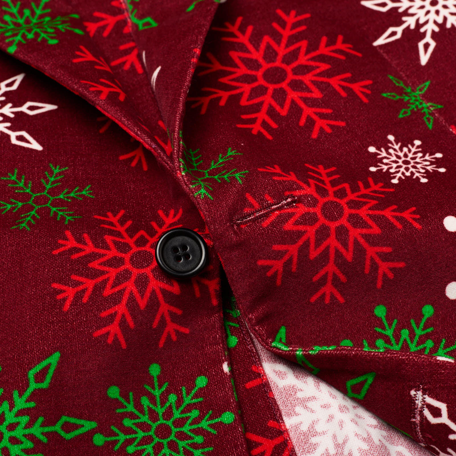 SARTORIA PARTENOPEA Red Christmas Design Cotton-Elastane Jacket EU 50 NEW US 40 Current Model