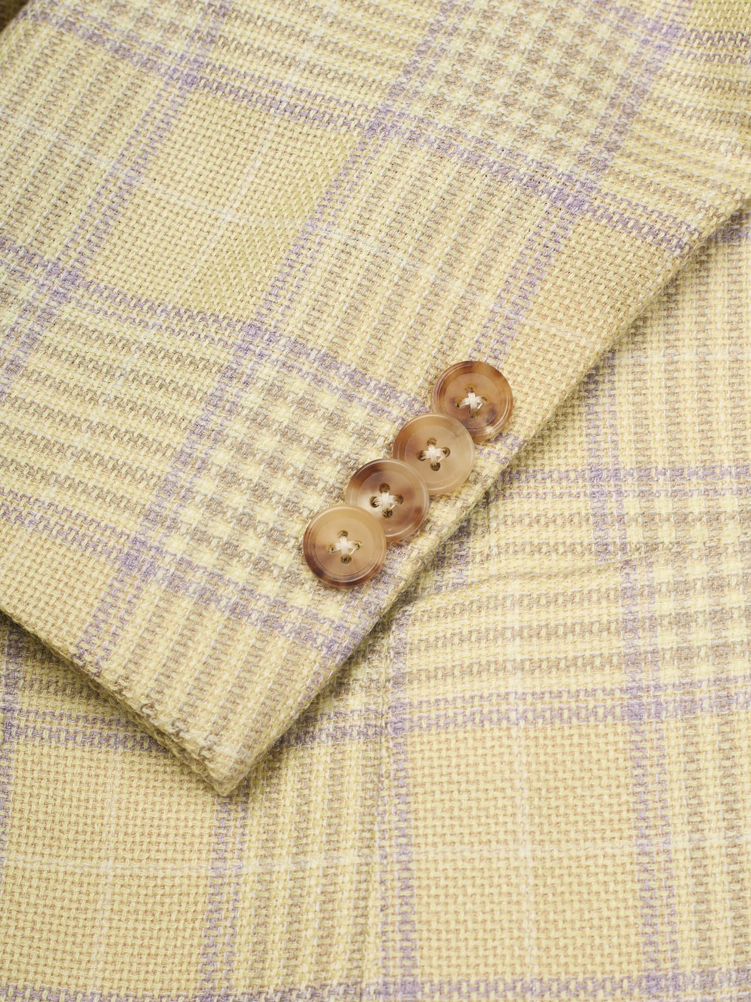 SARTORIA PARTENOPEA Yellow Wool-Silk-Linen Jacket EU 50 NEW US 40 Current Model