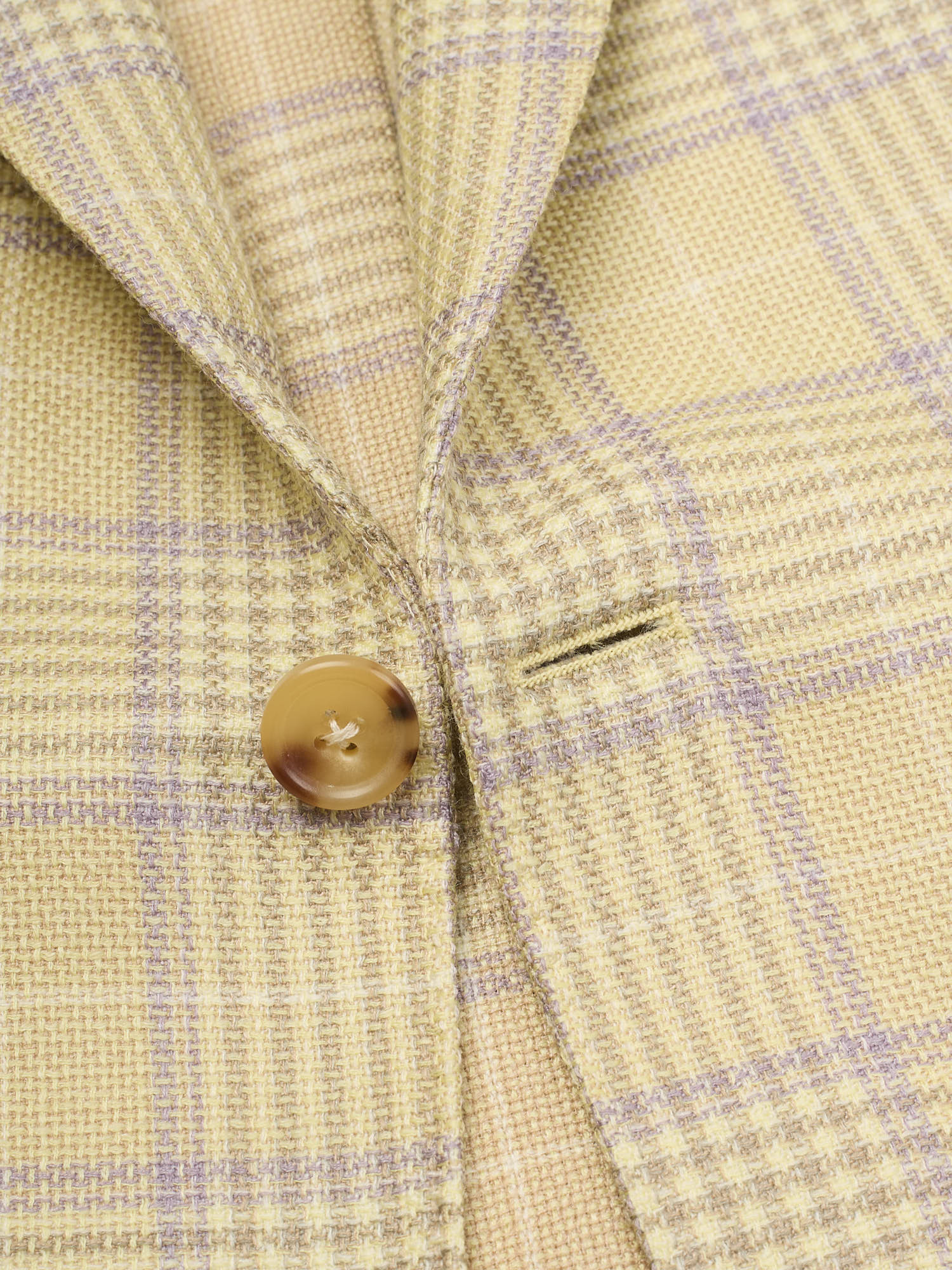 SARTORIA PARTENOPEA Yellow Wool-Silk-Linen Jacket EU 50 NEW US 40 Current Model