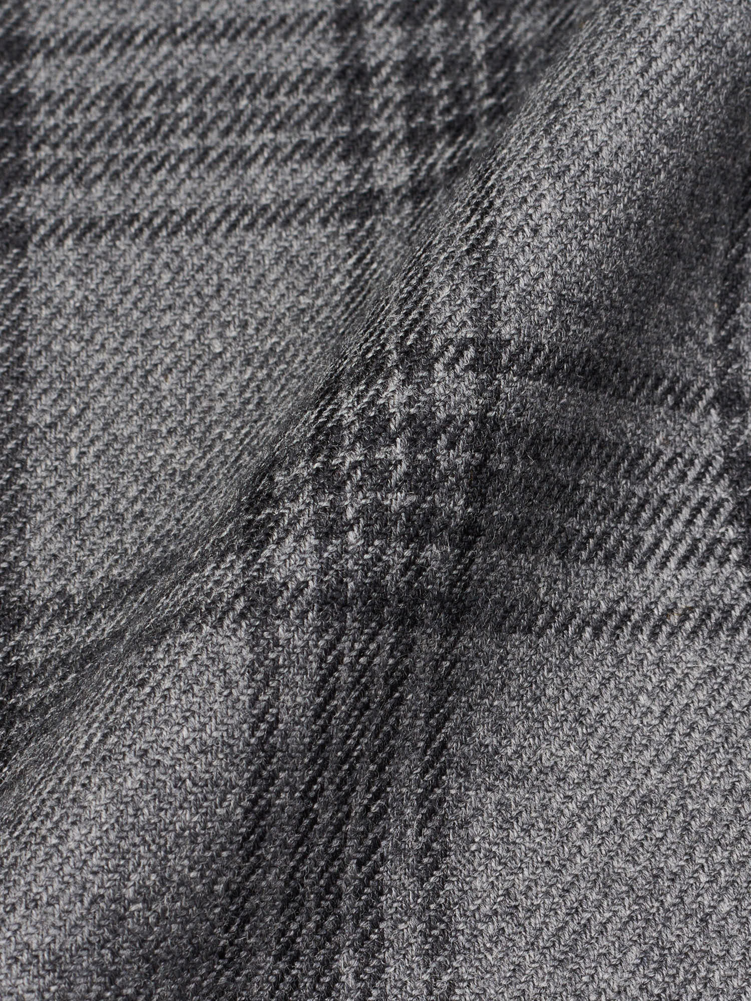 SARTORIA PARTENOPEA "Napoli2" Gray Prince of Wales Wool Jacket