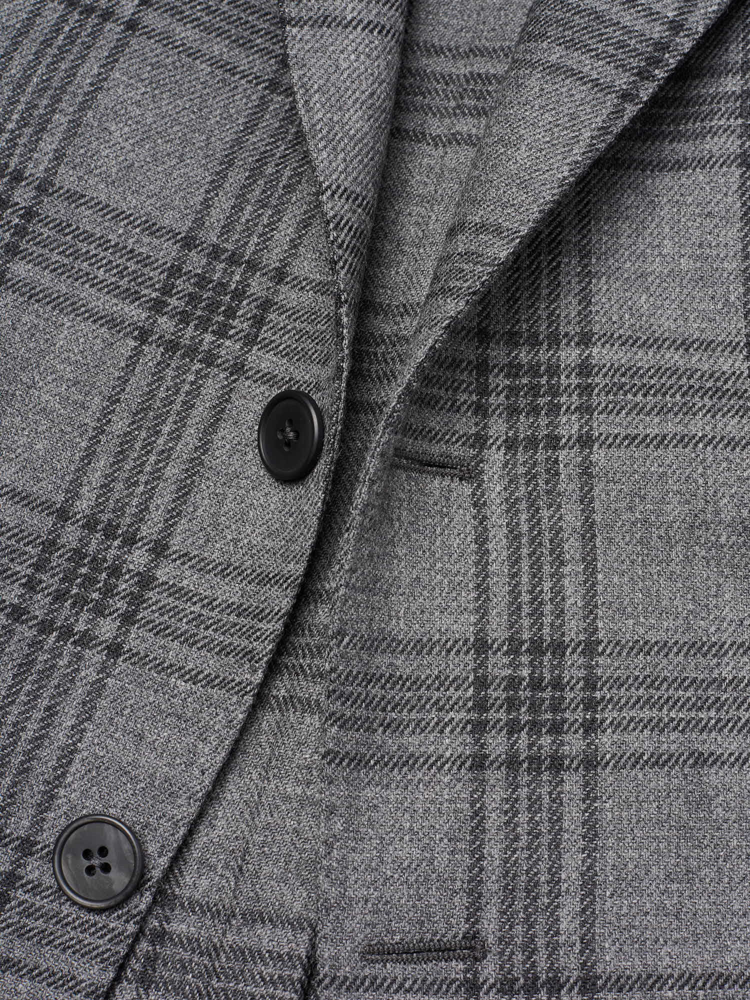 SARTORIA PARTENOPEA "Napoli2" Gray Prince of Wales Wool Jacket