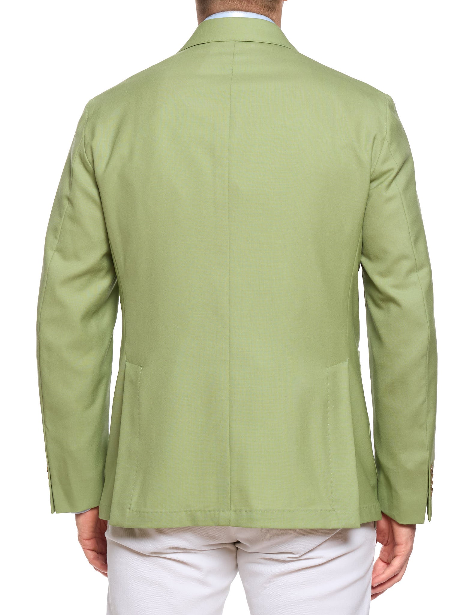 SARTORIA PARTENOPEA "Napoli2" Green Wool Unlined Jacket