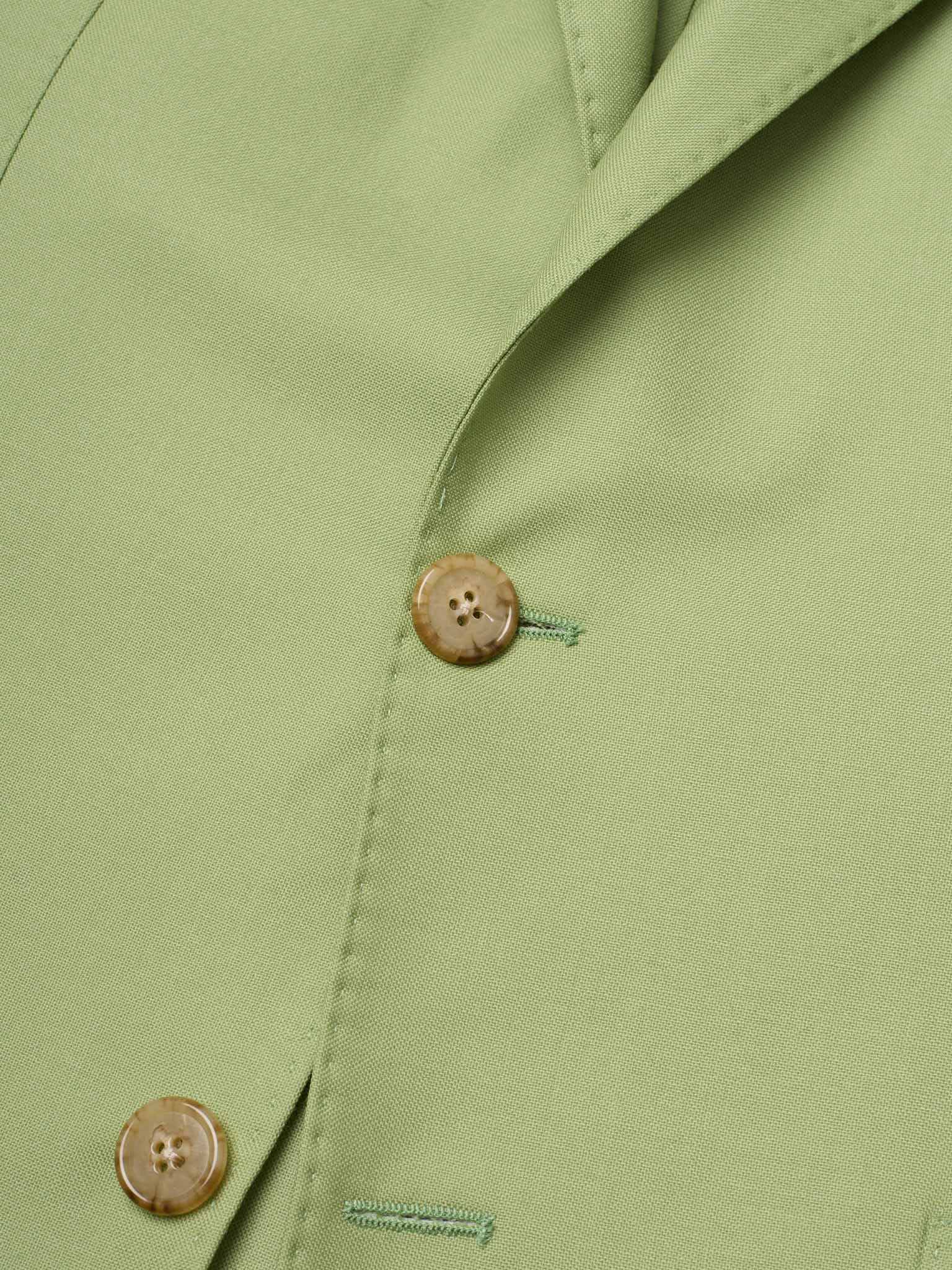 SARTORIA PARTENOPEA "Napoli2" Green Wool Unlined Jacket