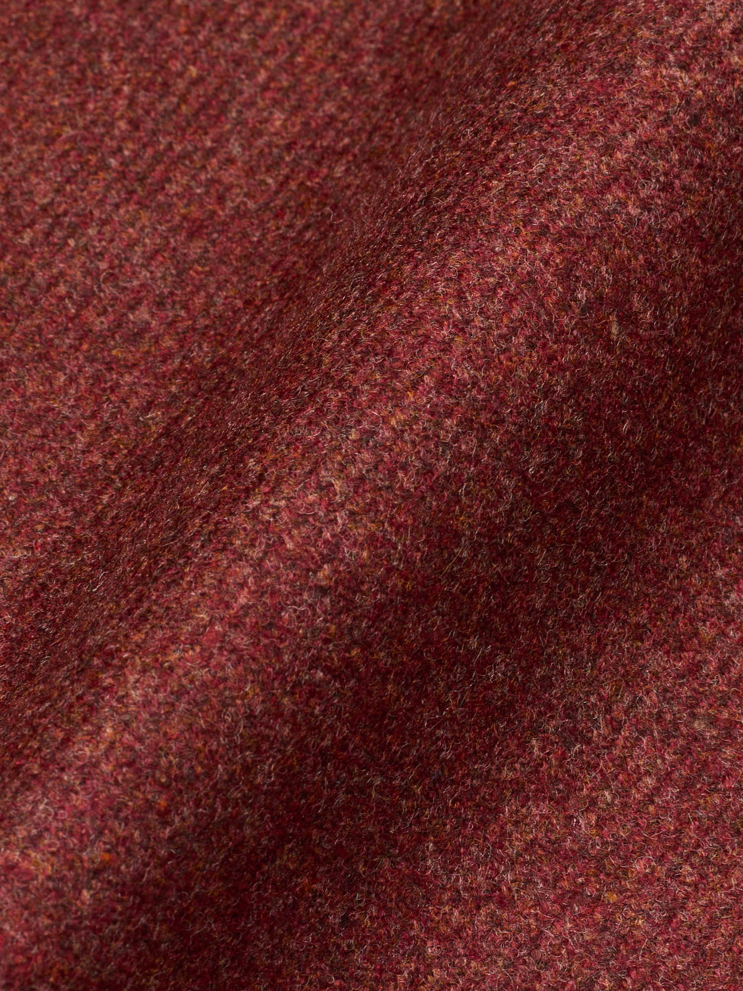 SARTORIA PARTENOPEA "Napoli2" Rust Wool Tweed Unlined Jacket