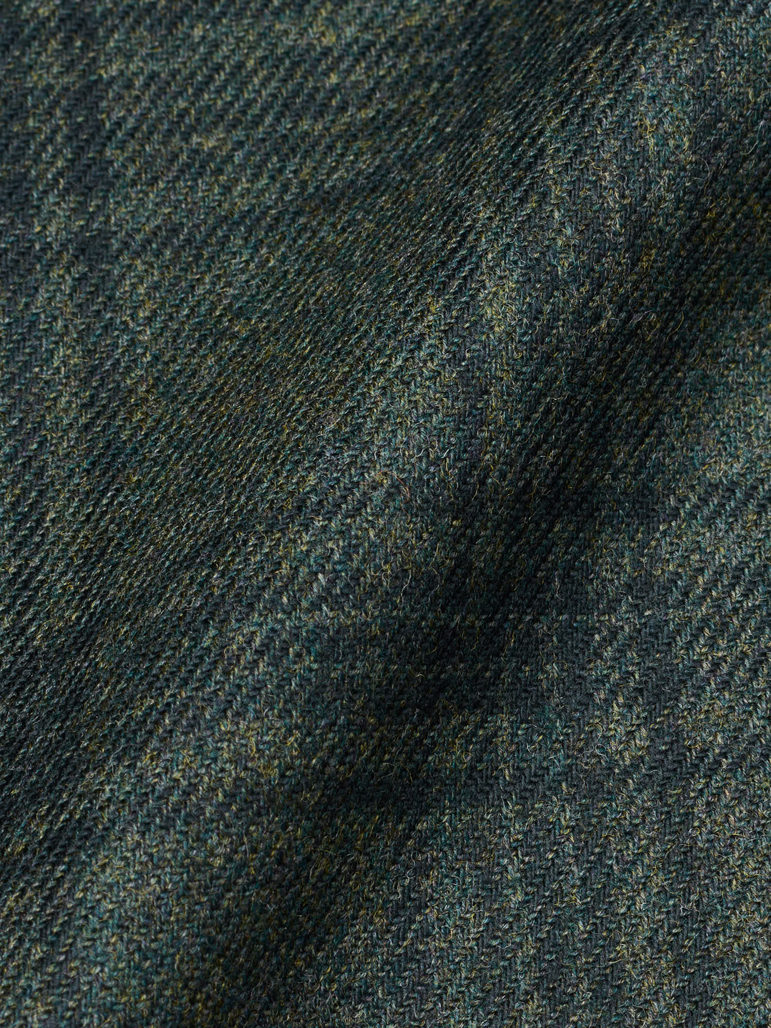 SARTORIA PARTENOPEA "Napoli4" Green Prince of Wales Wool Peak Lapel Jacket