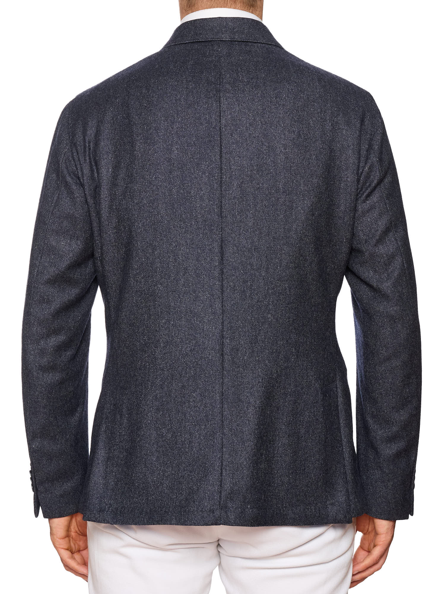 SARTORIA PARTENOPEA "Napoli6" "Denim" Wool Cashmere DB Jacket