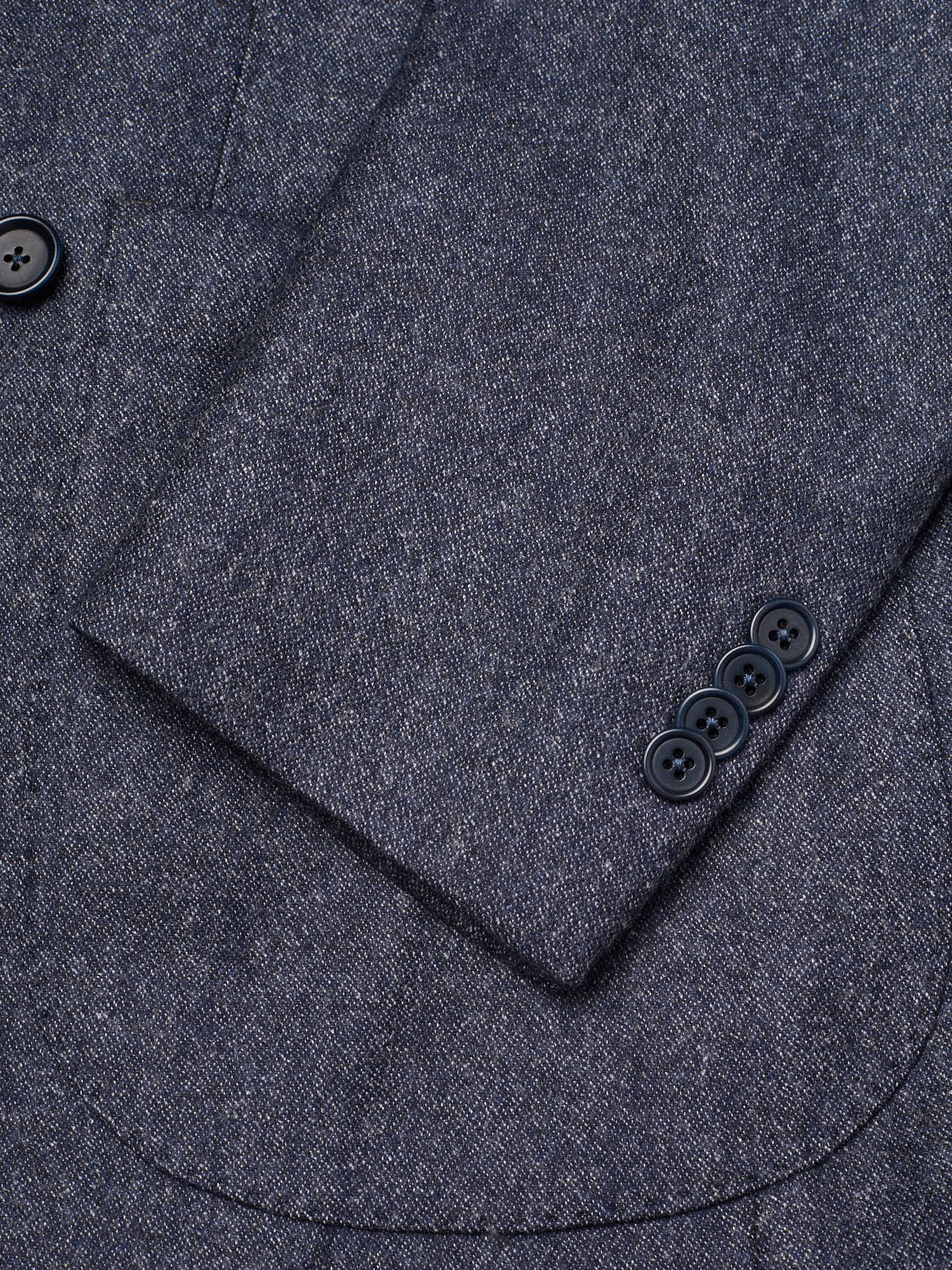 SARTORIA PARTENOPEA "Napoli6" "Denim" Wool Cashmere DB Jacket
