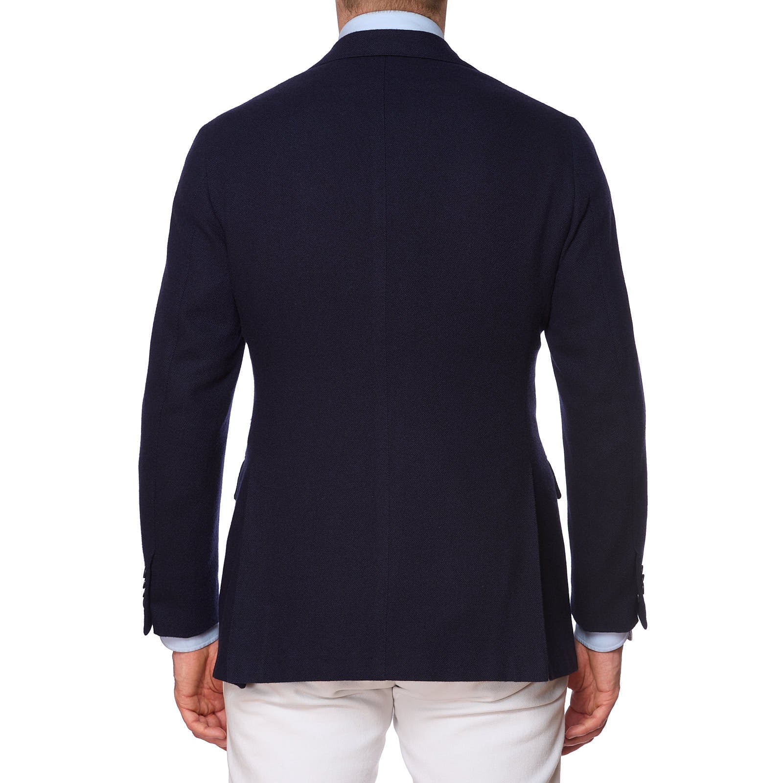 SARTORIA PARTENOPEA for VANNUCCI Blue Cashmere Jacket Blazer EU 50 NEW US 40