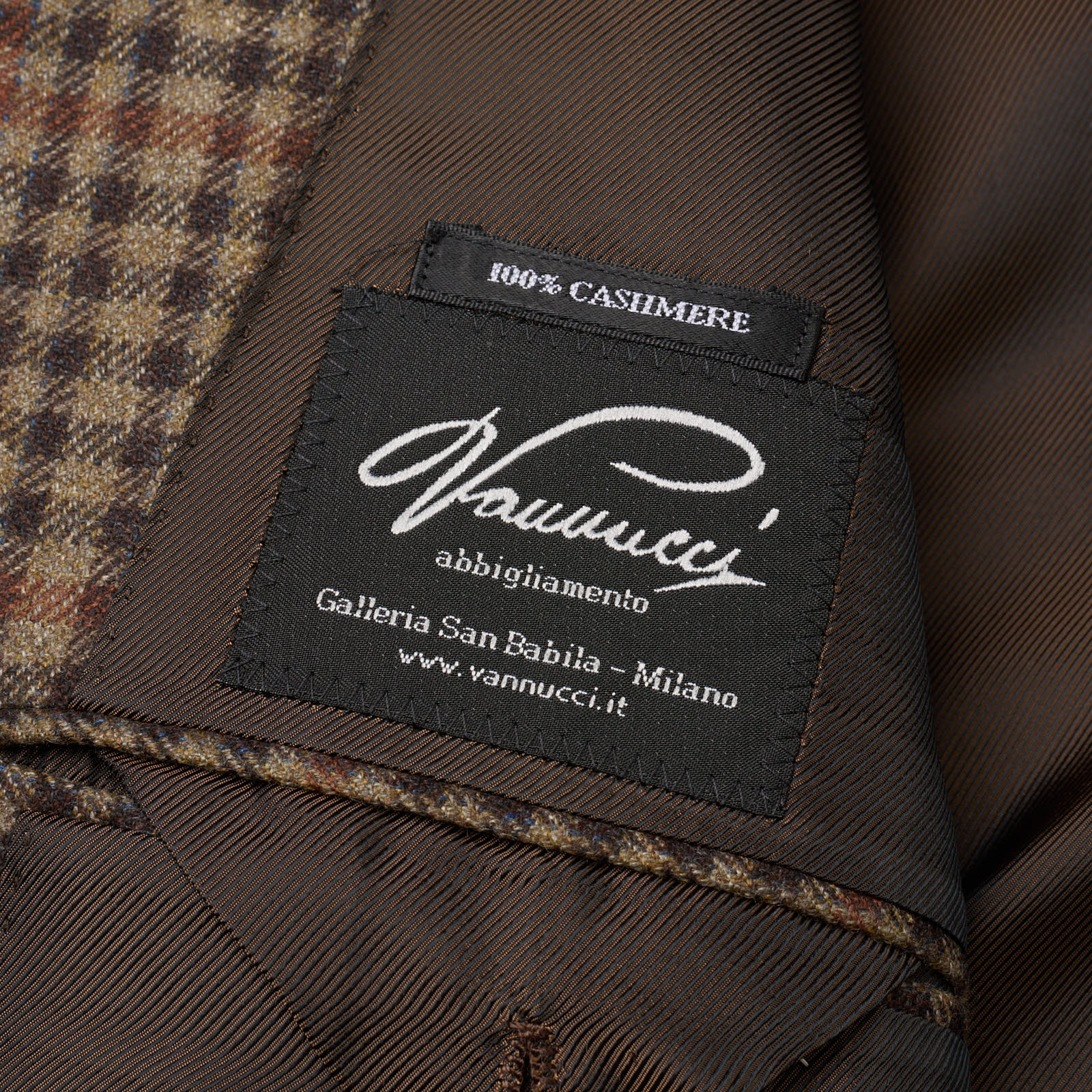 SARTORIA PARTENOPEA for VANNUCCI Brown Cashmere Jacket EU 48 NEW US 38