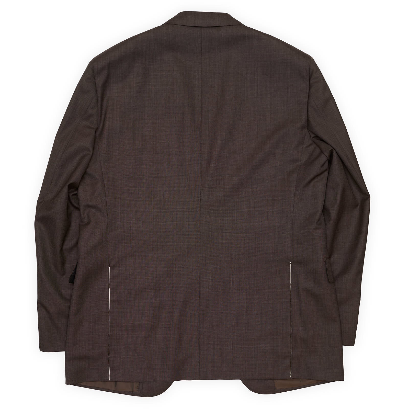 SARTORIA PARTENOPEA for VANNUCCI Brown Wool Handmade Suit EU 56 NEW US 44