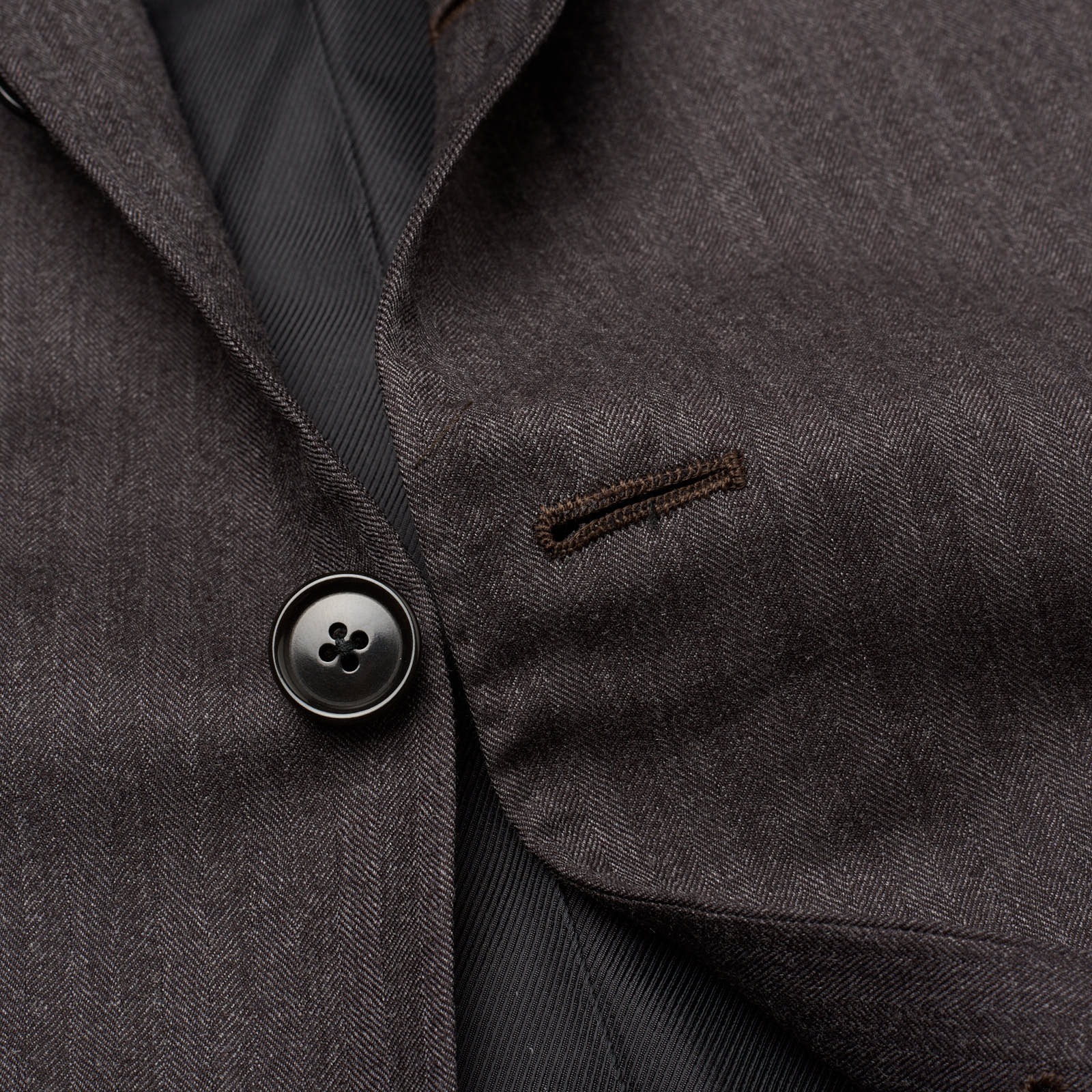 SARTORIA PARTENOPEA Diplomat Brown Super 150's Handmade Suit EU 56 US 44