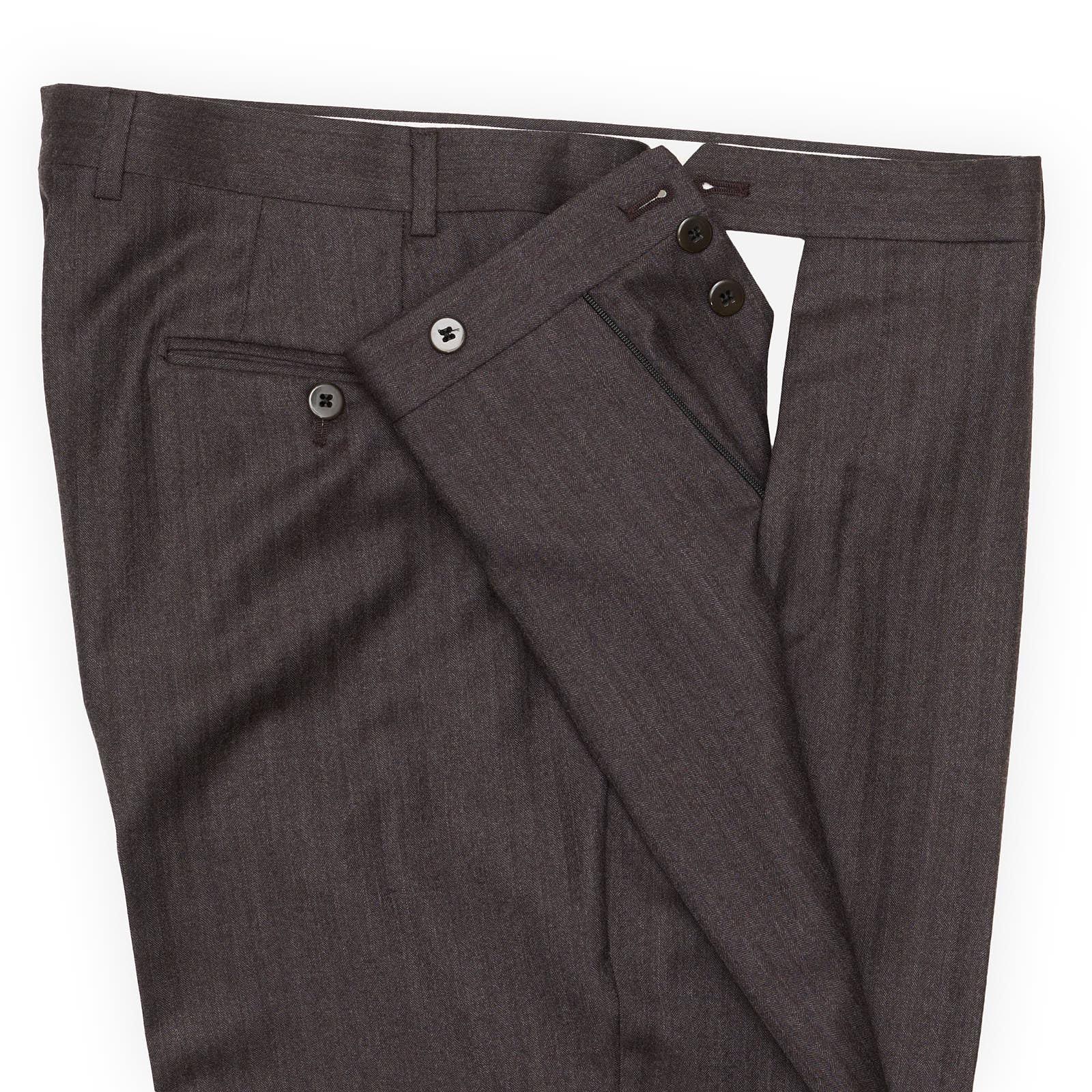 SARTORIA PARTENOPEA Diplomat Brown Super 150's Handmade Suit EU 56 US 44