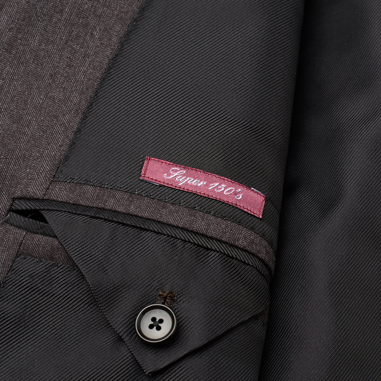 SARTORIA PARTENOPEA Diplomat Brown Super 150's Handmade Suit EU 56 US 44