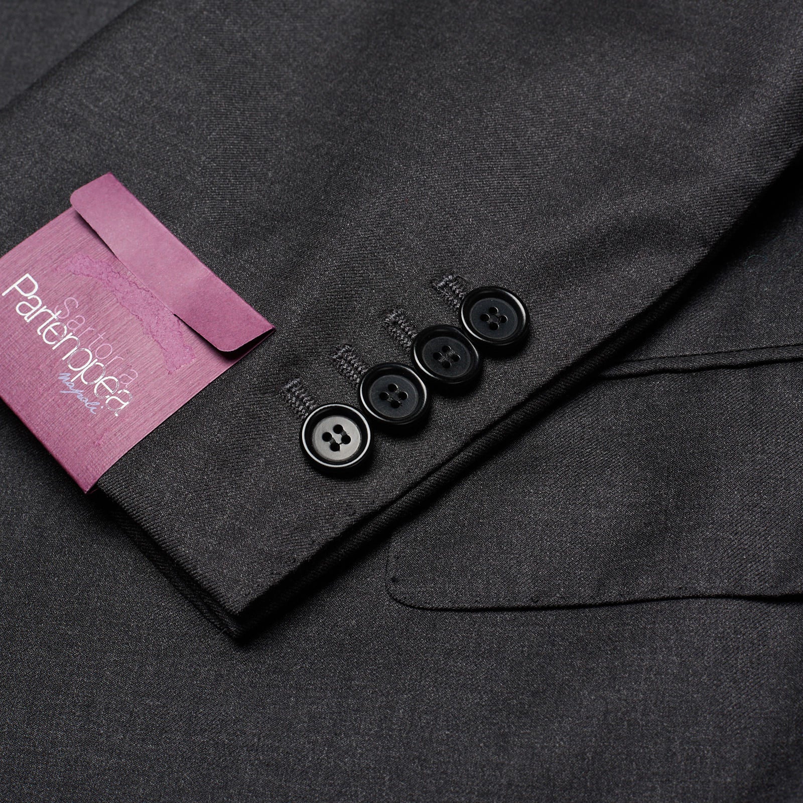 SARTORIA PARTENOPEA Handmade for VANNUCCI Gray Wool Super 130's Jacket EU 56 NEW US 46