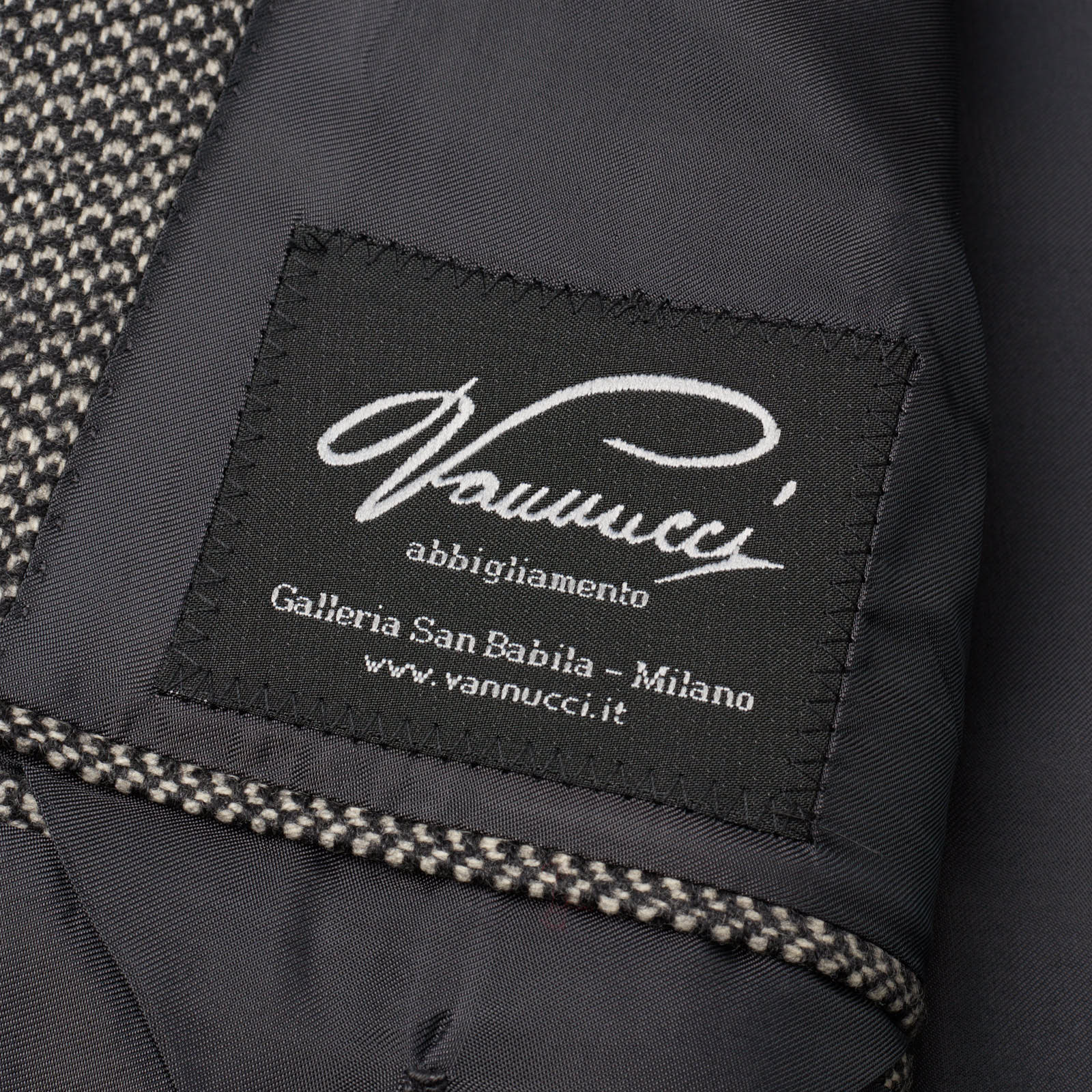 SARTORIA PARTENOPEA for VANNUCCI Gray Wool-Cashmere Jacket EU 48 US 38
