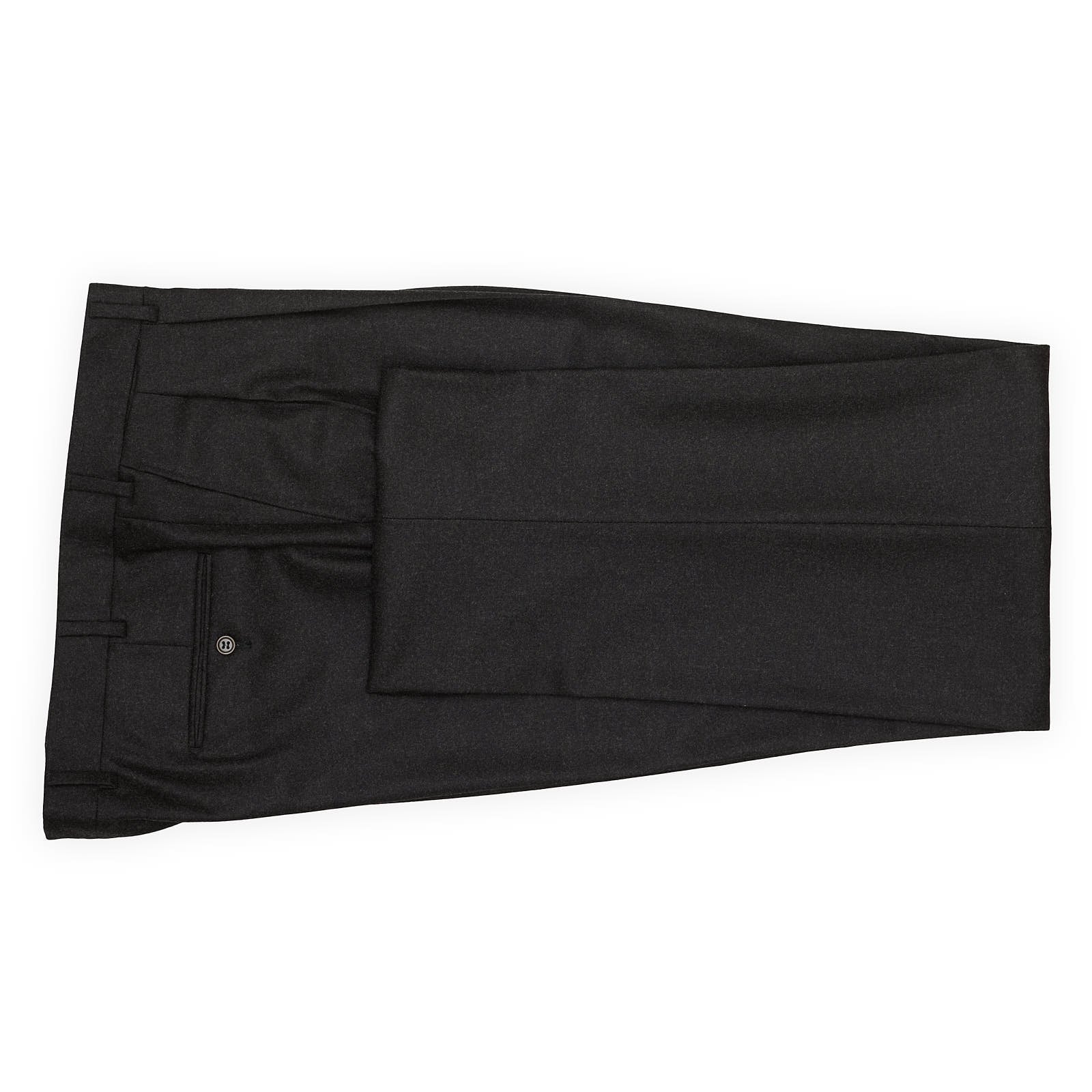 SARTORIA PARTENOPEA Charcoal Gray Wool Handmade Suit EU 56 NEW US 44 46