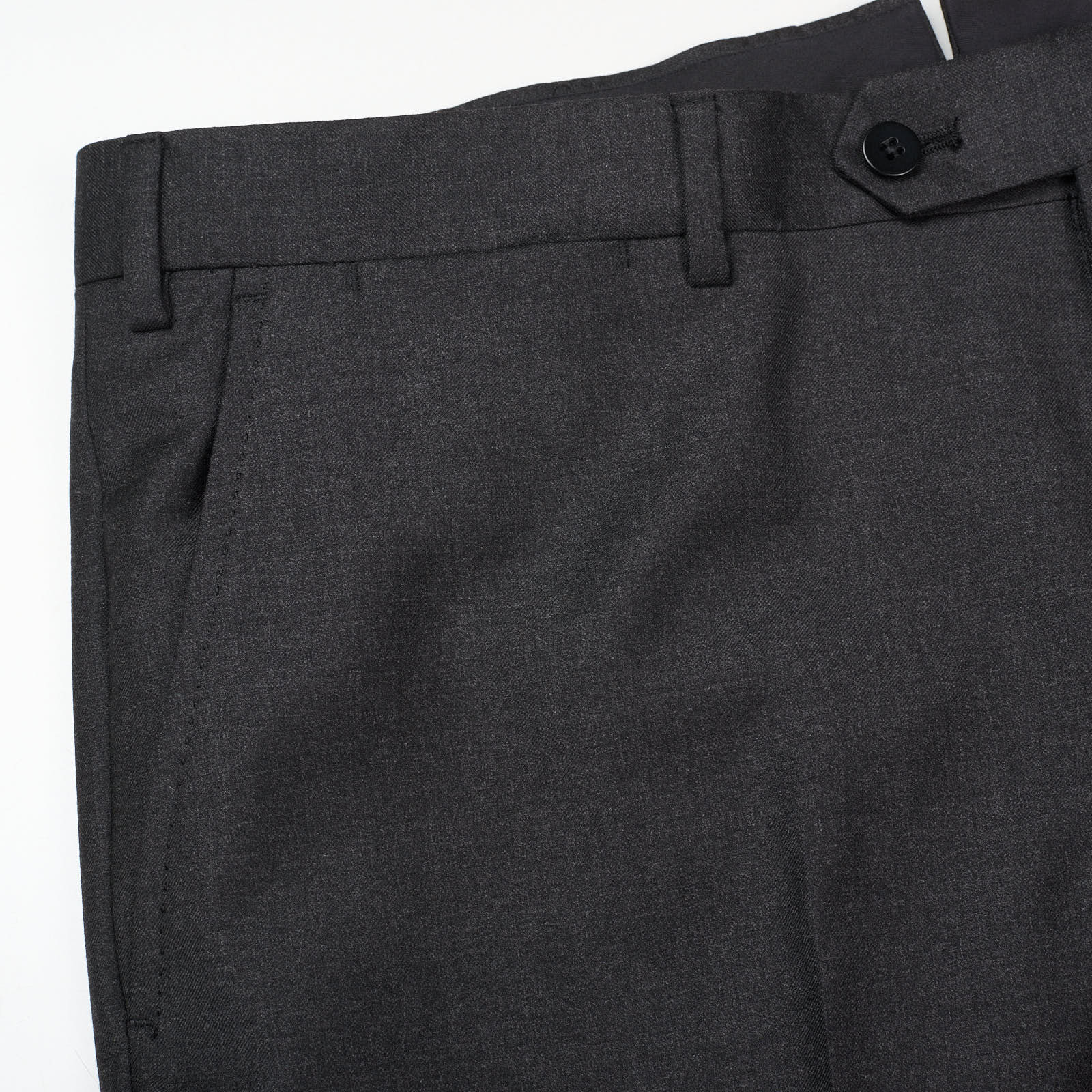 SARTORIA PARTENOPEA Handmade Gray Super 130's Dress Pants EU 54 NEW US 36