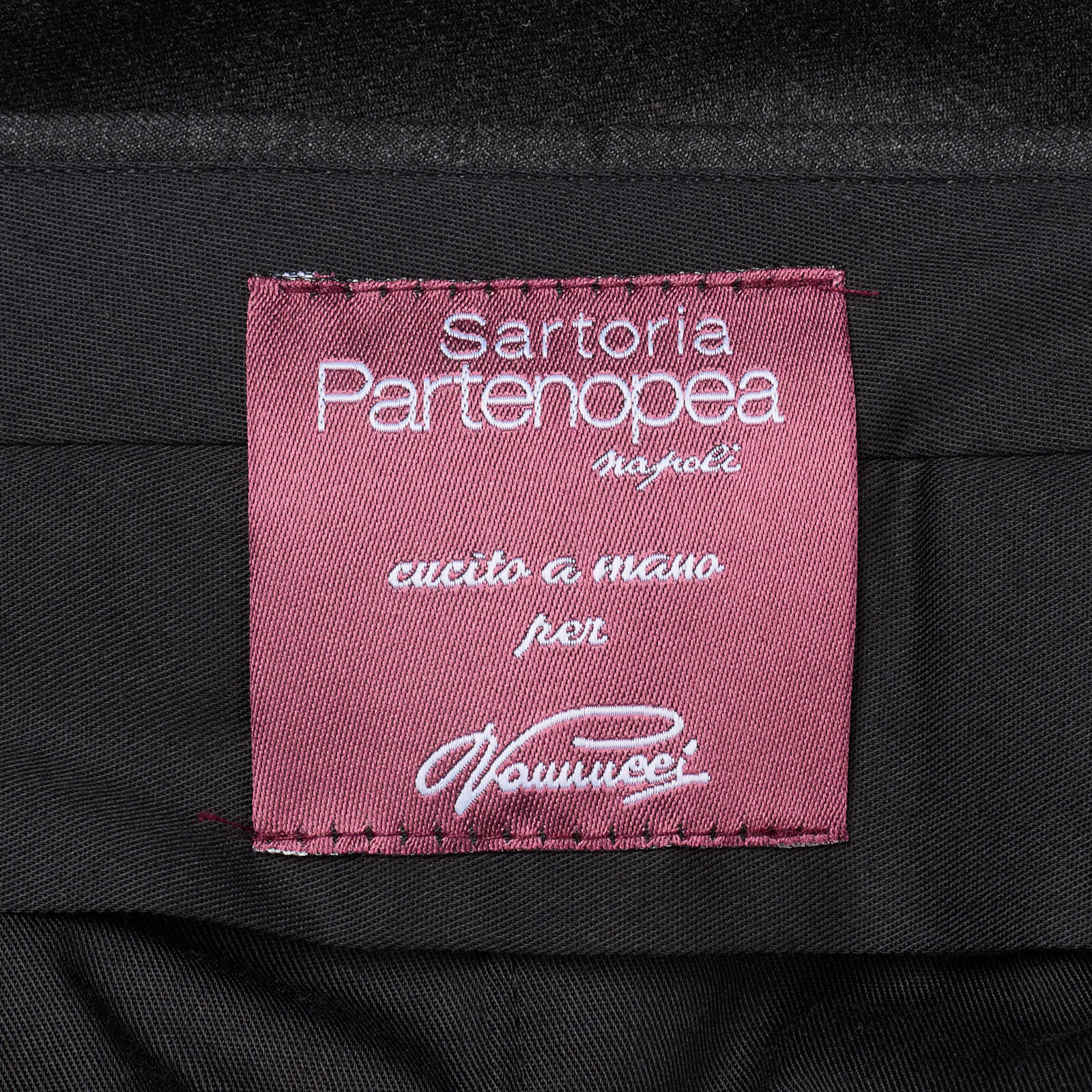 SARTORIA PARTENOPEA Handmade Gray Super 130's Dress Pants EU 54 NEW US 36