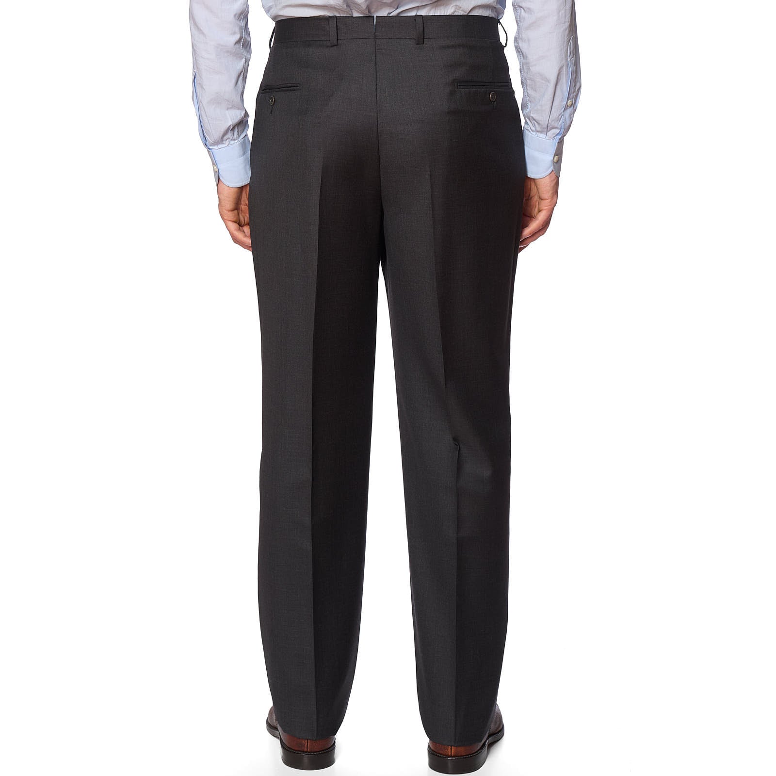 SARTORIA PARTENOPEA for VANNUCCI Gray Wool Super 150's Handmade Suit US 46 NEW EU 56