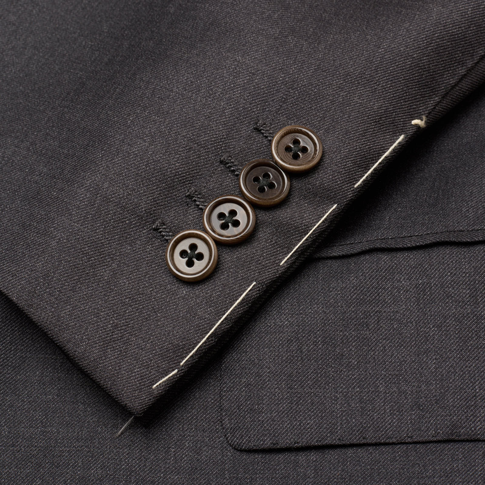 SARTORIA PARTENOPEA for VANNUCCI Gray Wool Super 150's Handmade Suit US 46 NEW EU 56