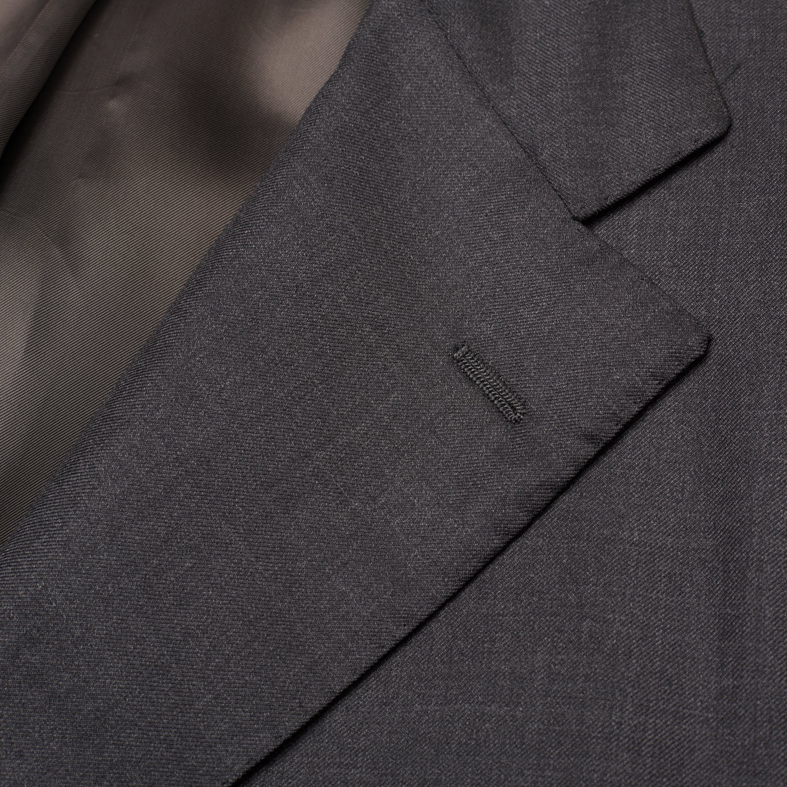 SARTORIA PARTENOPEA for VANNUCCI Gray Wool Super 150's Handmade Suit US 46 NEW EU 56